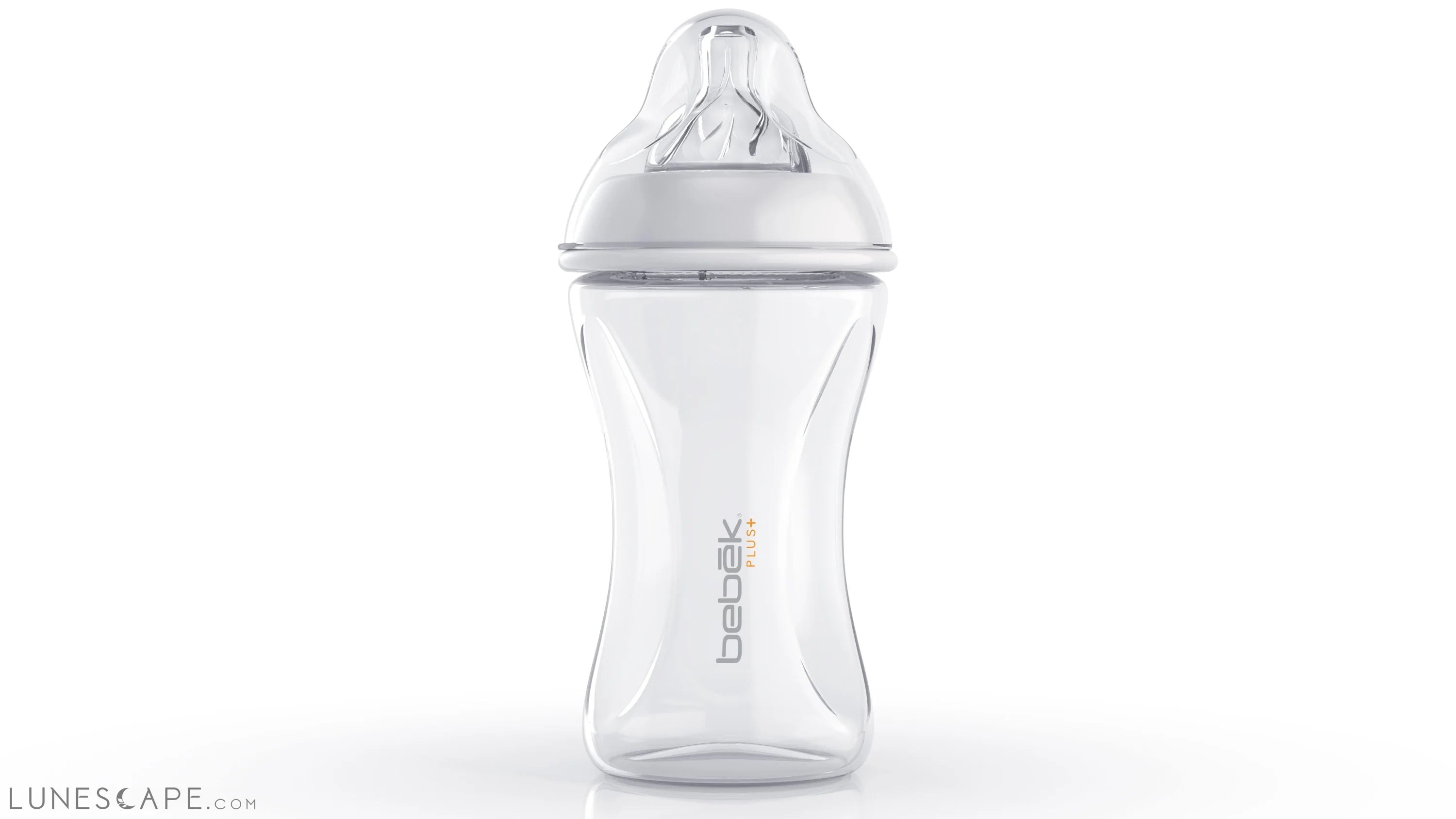 Bebek Plus Anti-Colic Baby Bottle (8 oz) - Pack of 2. BPA Free LUNESCAPE