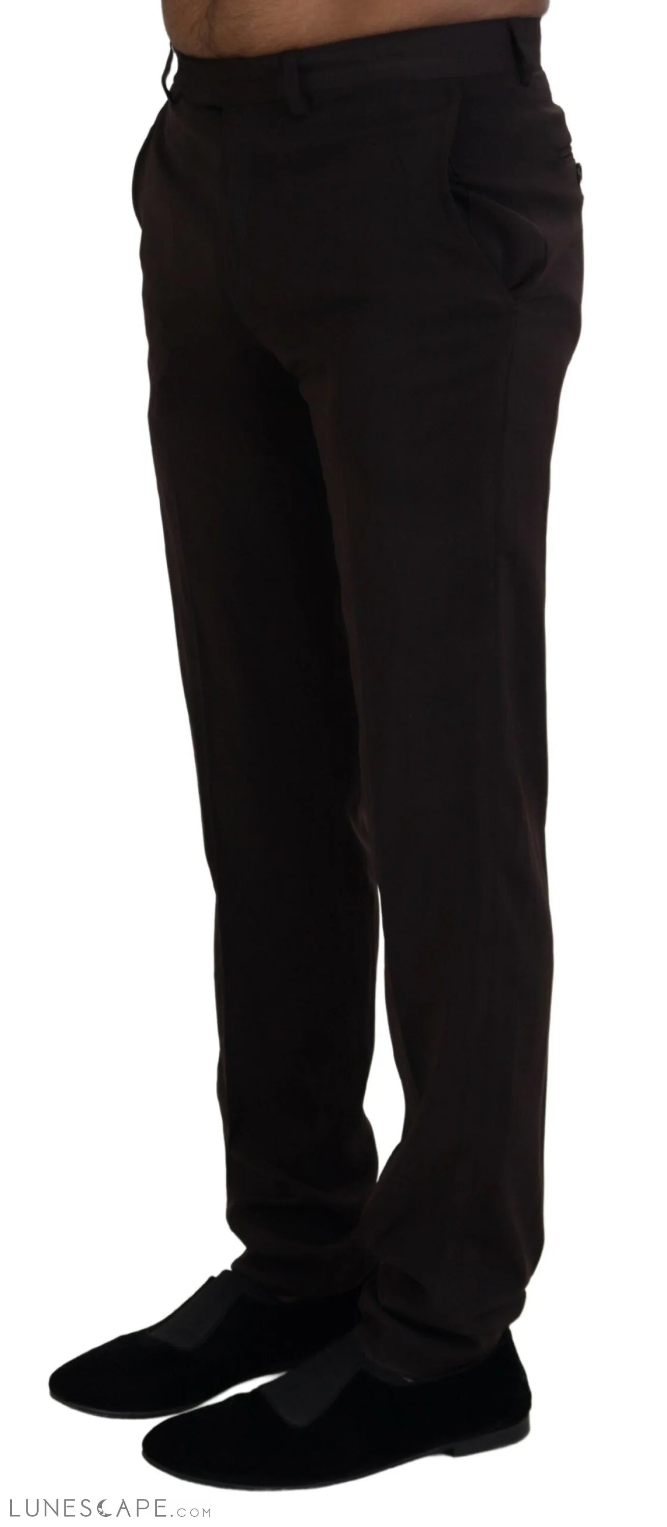 BENCIVENGA Elegant Brown Italian Dress Pants LUNESCAPE