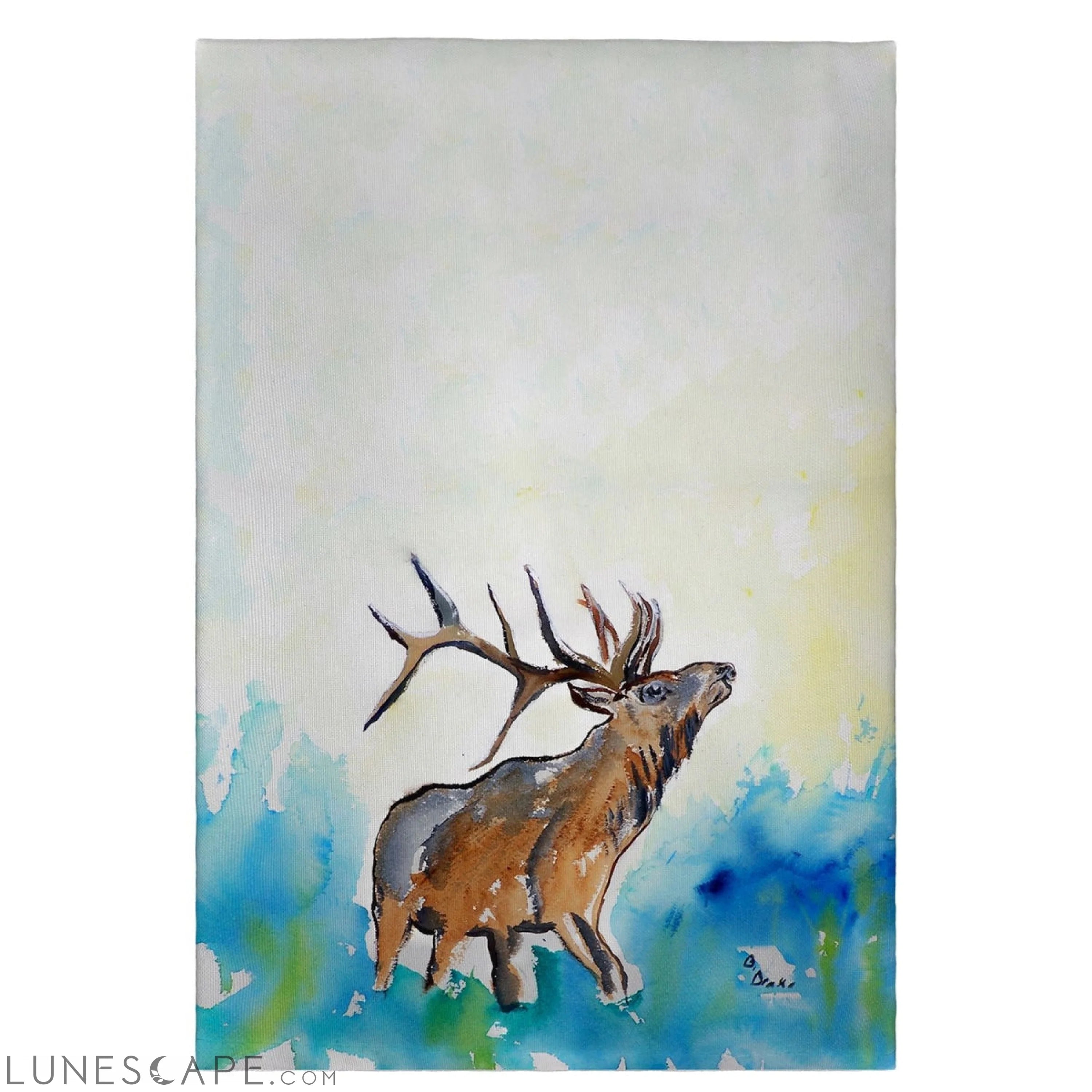 Betsy Drake GT237 Elk Guest Towel - 20 x 20 in. LUNESCAPE