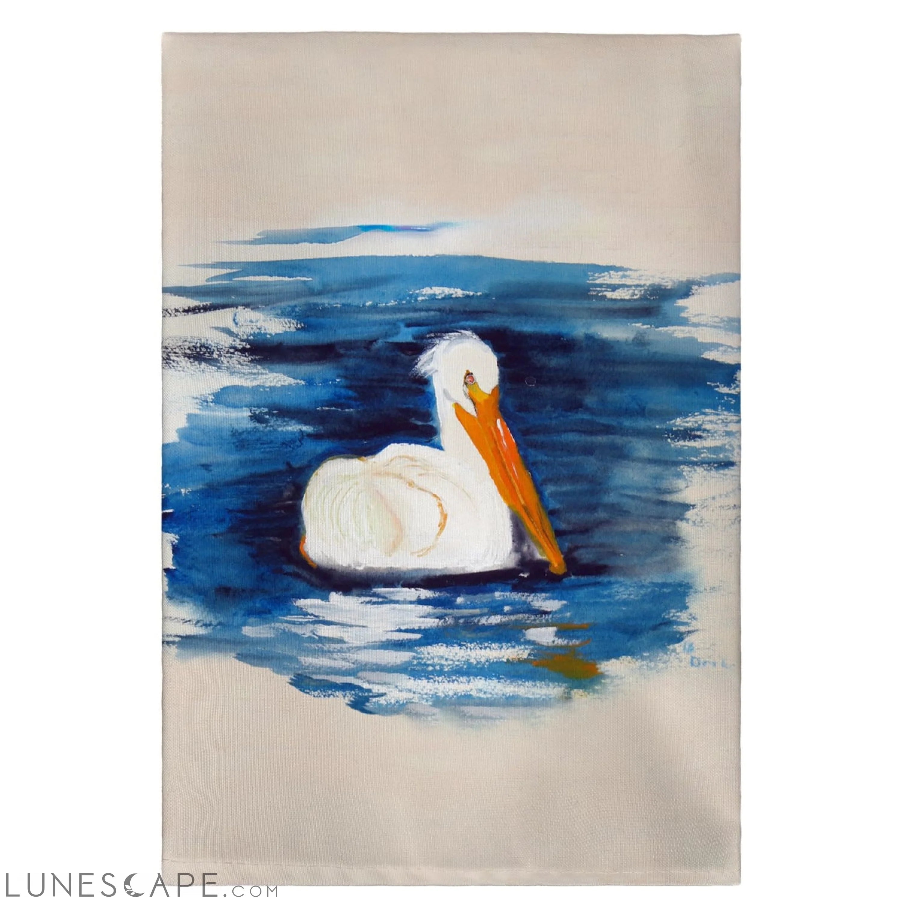 Betsy Drake GT382 Spring Creek Pelican Guest Towel - 20 x 20 in. LUNESCAPE