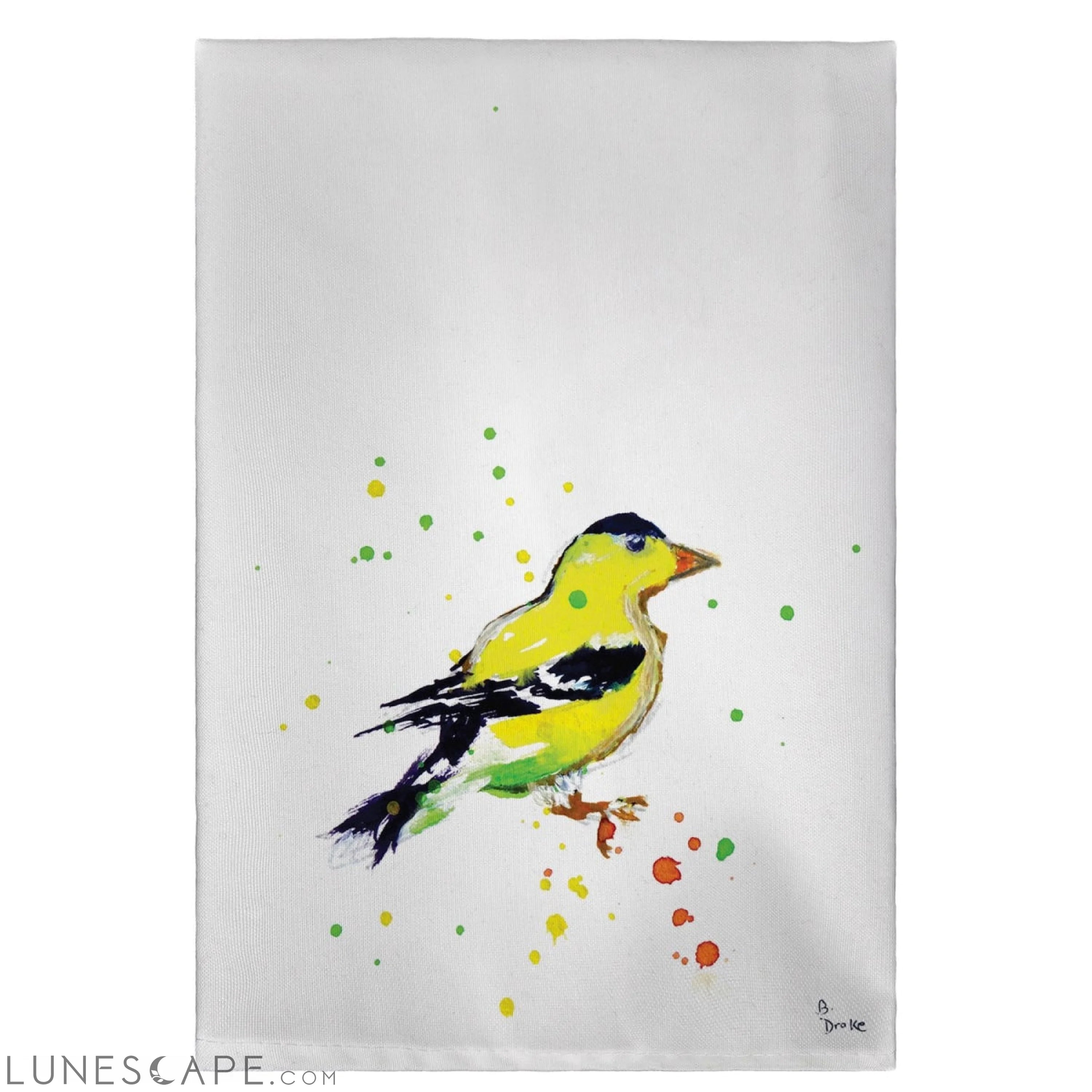 Betsy Drake GT634 Goldfinch Guest Towel - 20 x 20 in. LUNESCAPE