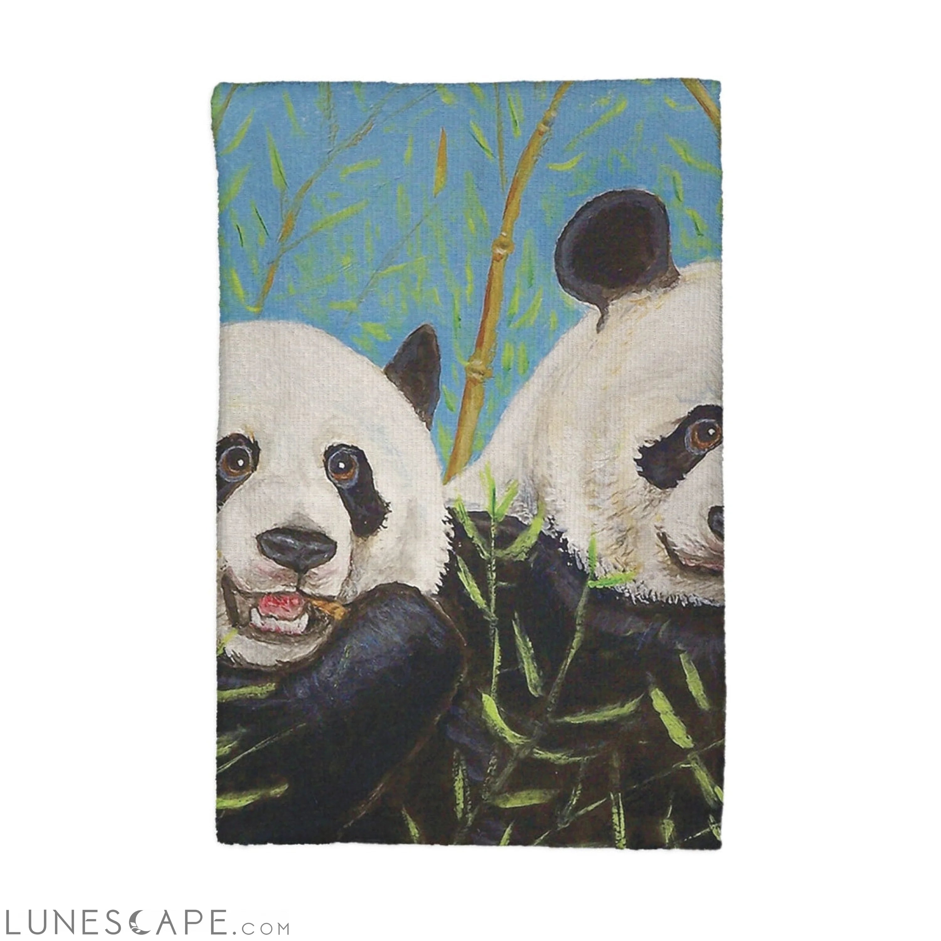 Betsy Drake KT927 Pandas Kitchen Towel LUNESCAPE