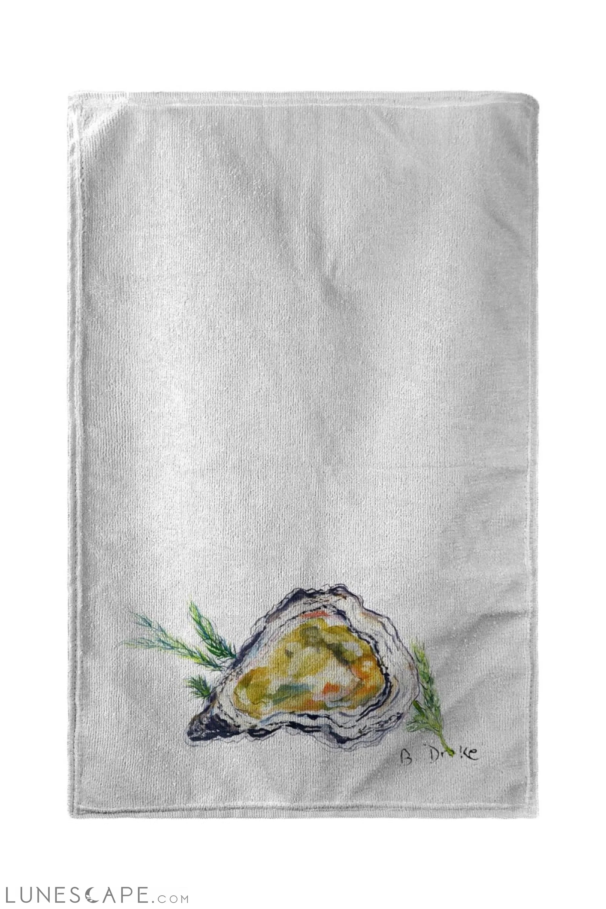Betsy Drake Oyster Fish Beach Towel - 30 x 50 in. LUNESCAPE