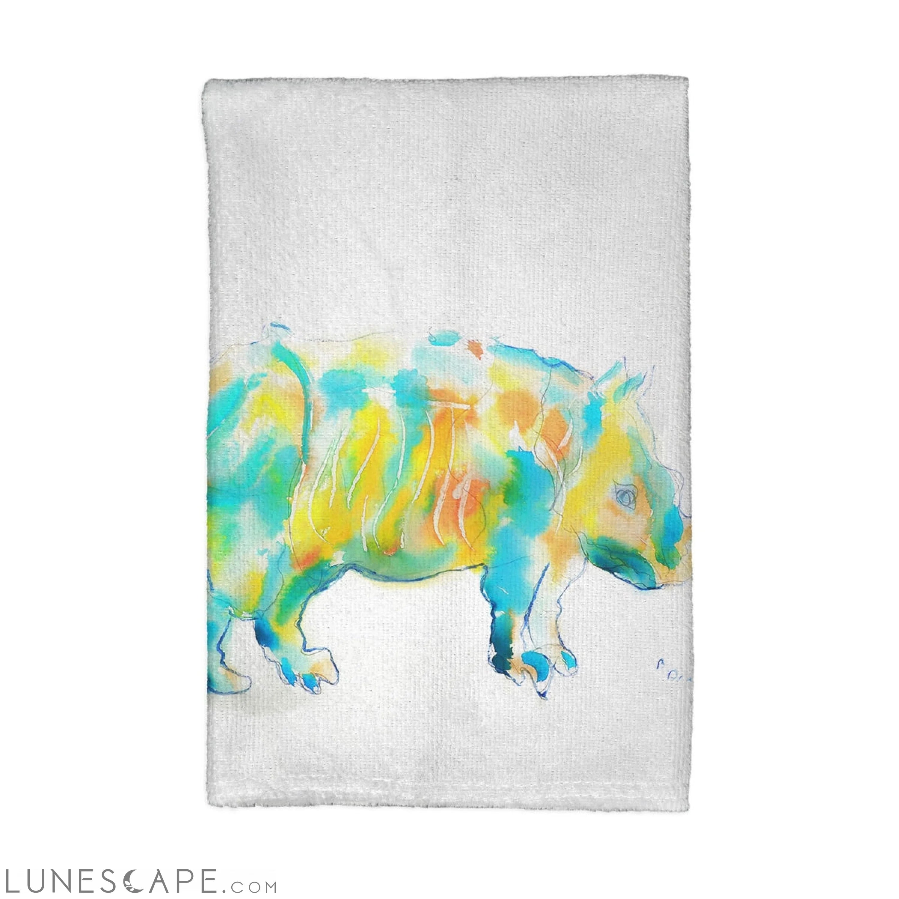 Betsy Drake Rhino Kitchen Towel LUNESCAPE