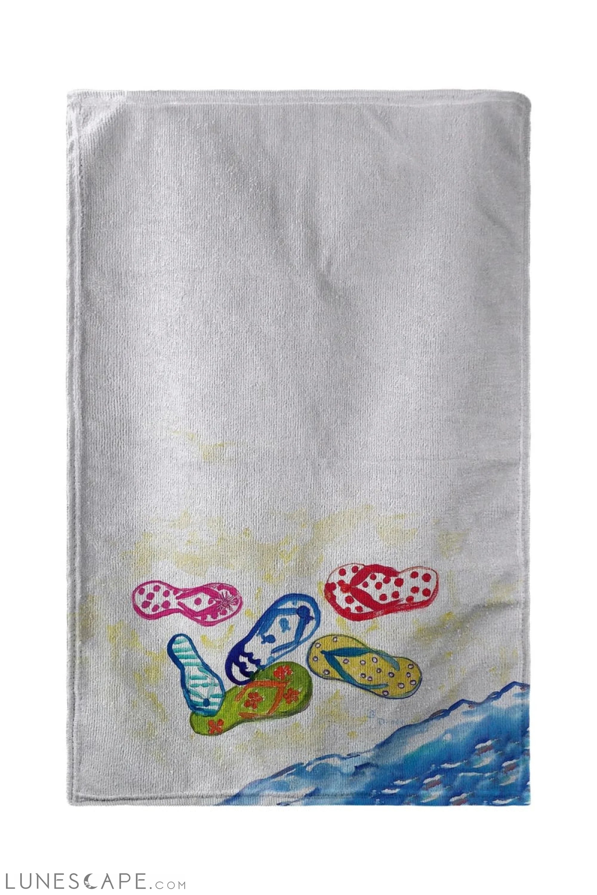 Betsy Drake Six Flip Flops Beach Towel - 30 x 50 in. LUNESCAPE