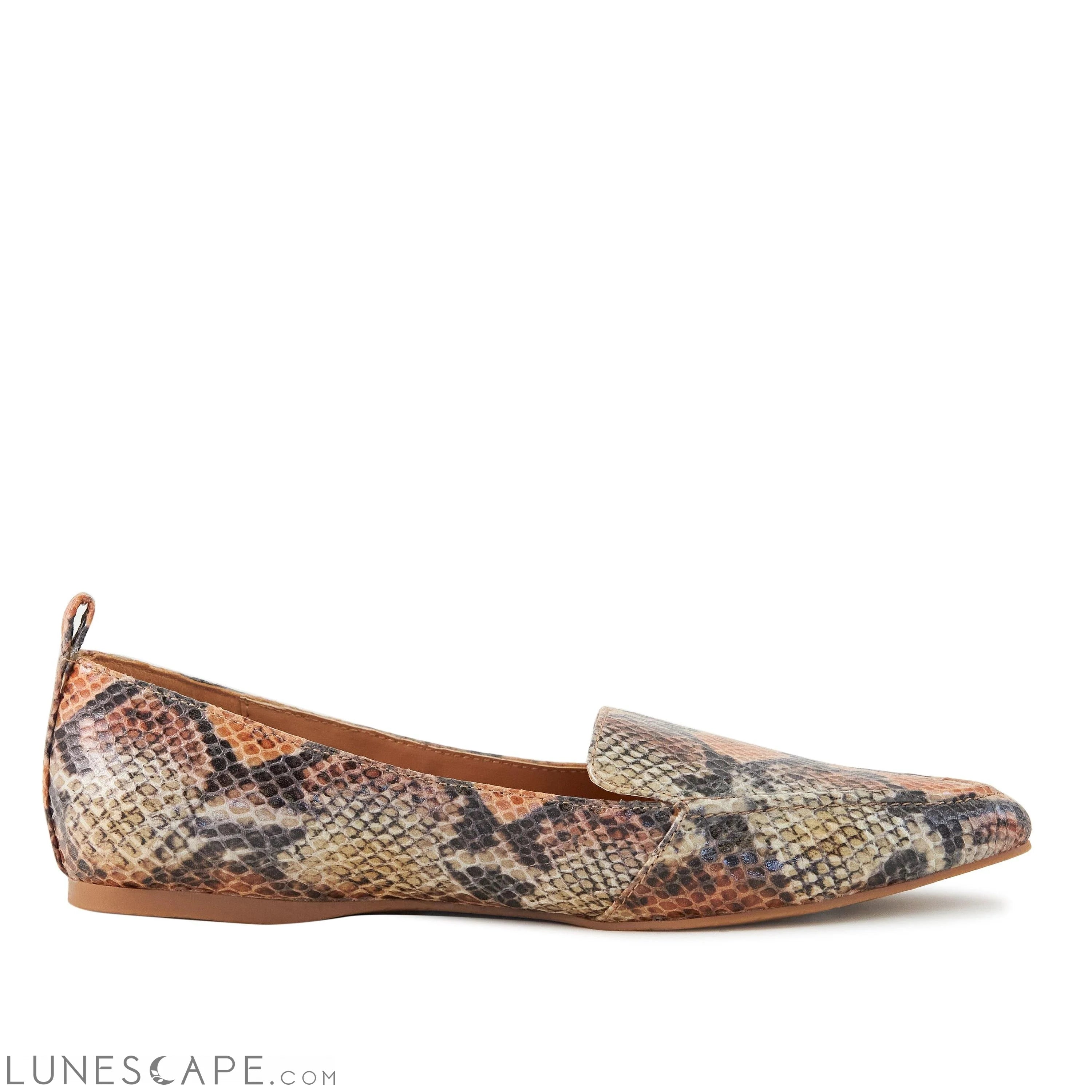 Bexley Flat Loafers - Brown Python LUNESCAPE