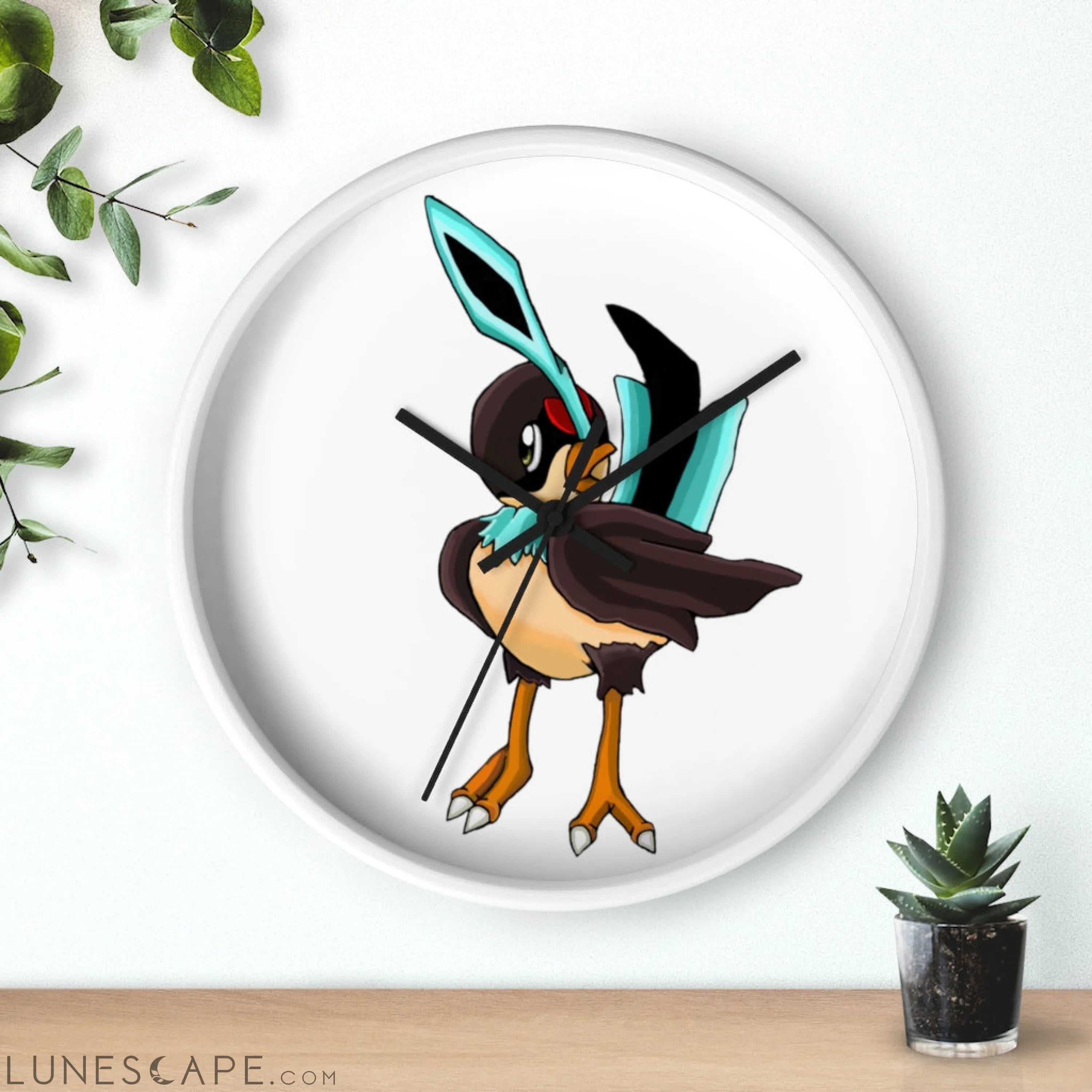 Birdi Wall clock LUNESCAPE