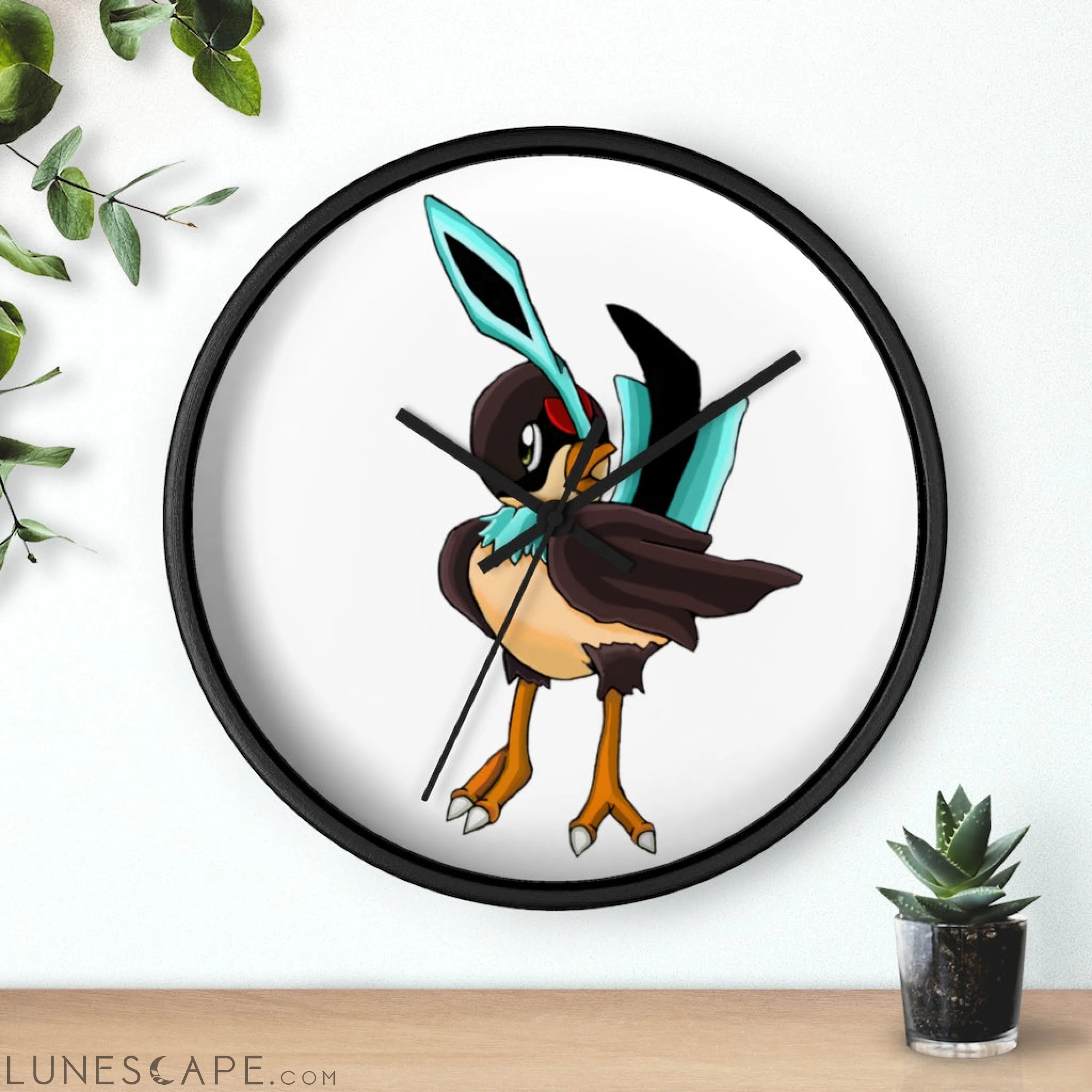 Birdi Wall clock LUNESCAPE