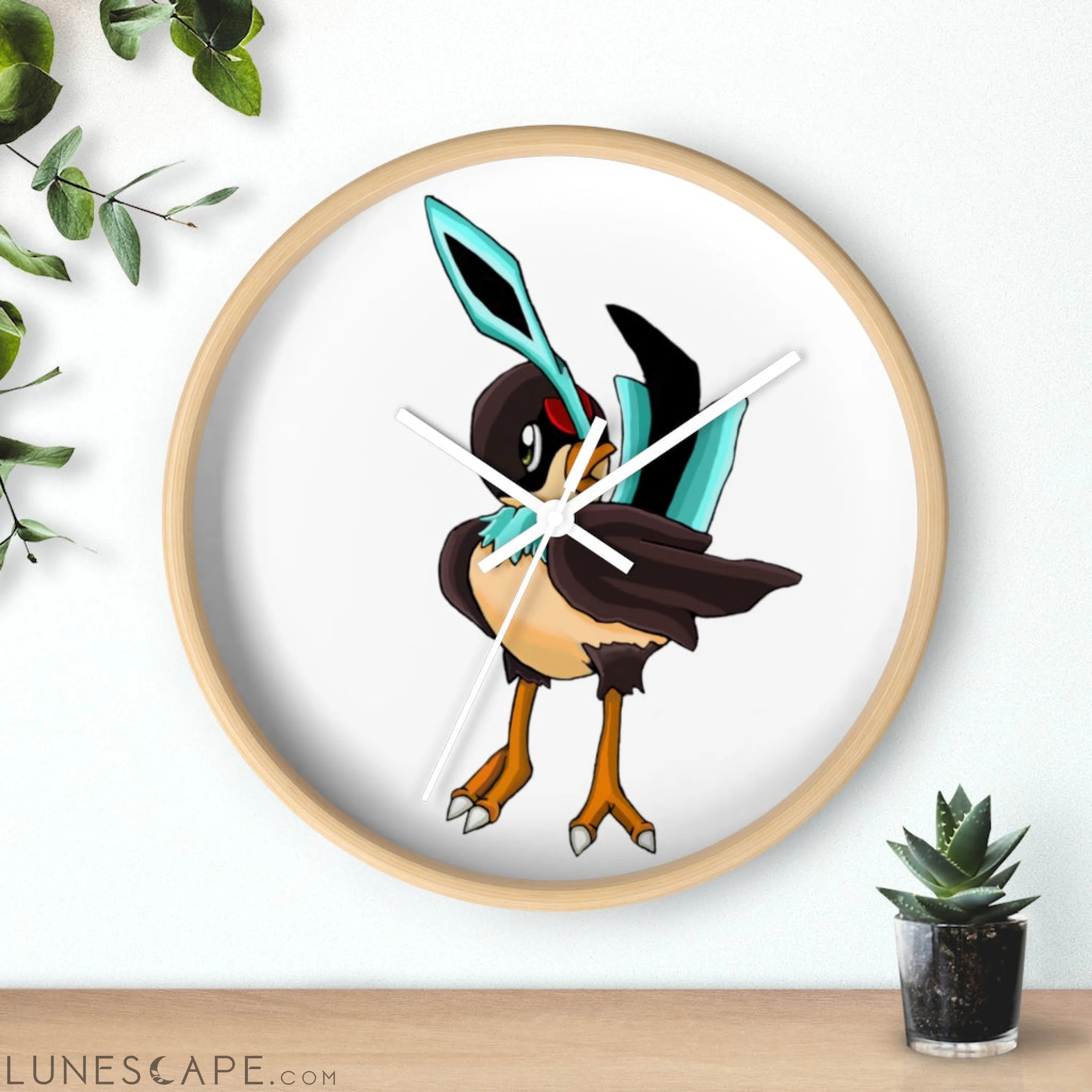 Birdi Wall clock LUNESCAPE
