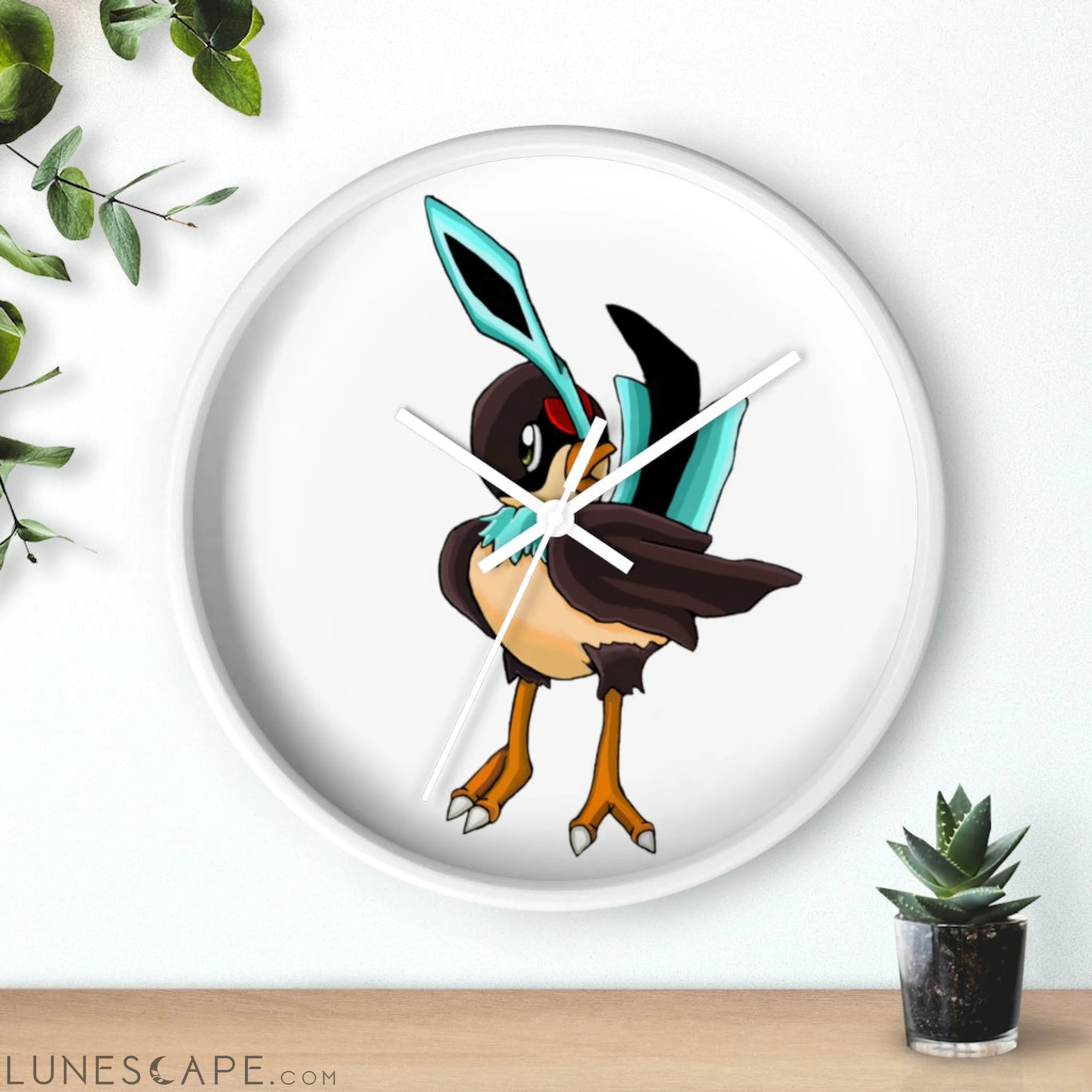Birdi Wall clock LUNESCAPE