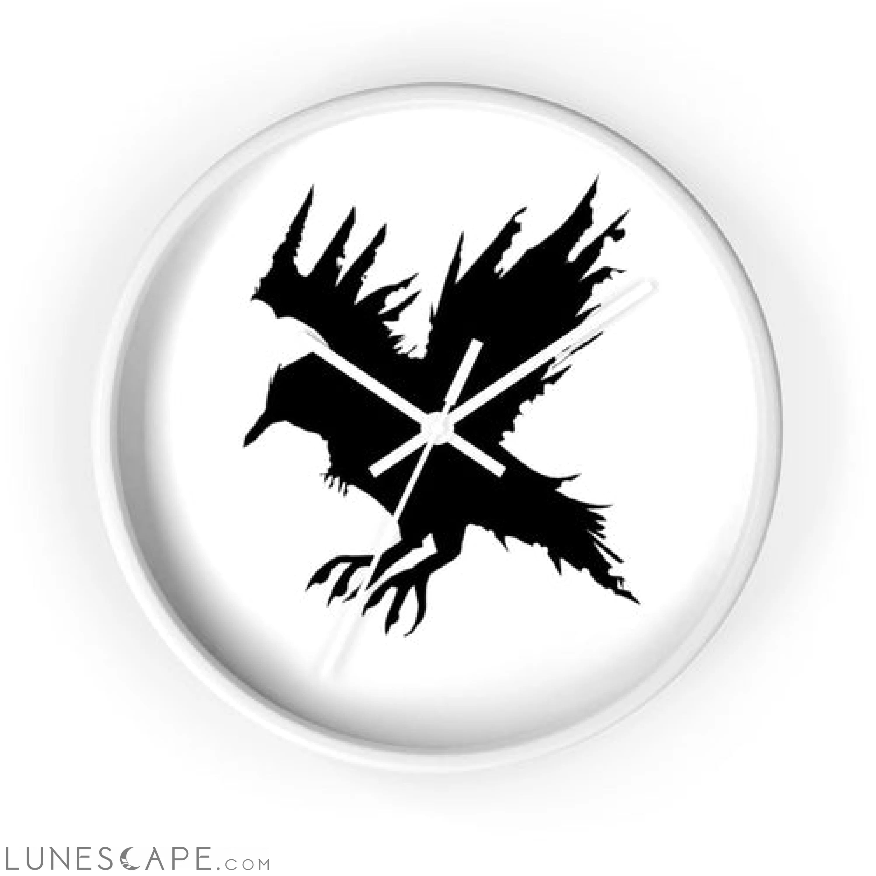 Black Crow Wall clock LUNESCAPE