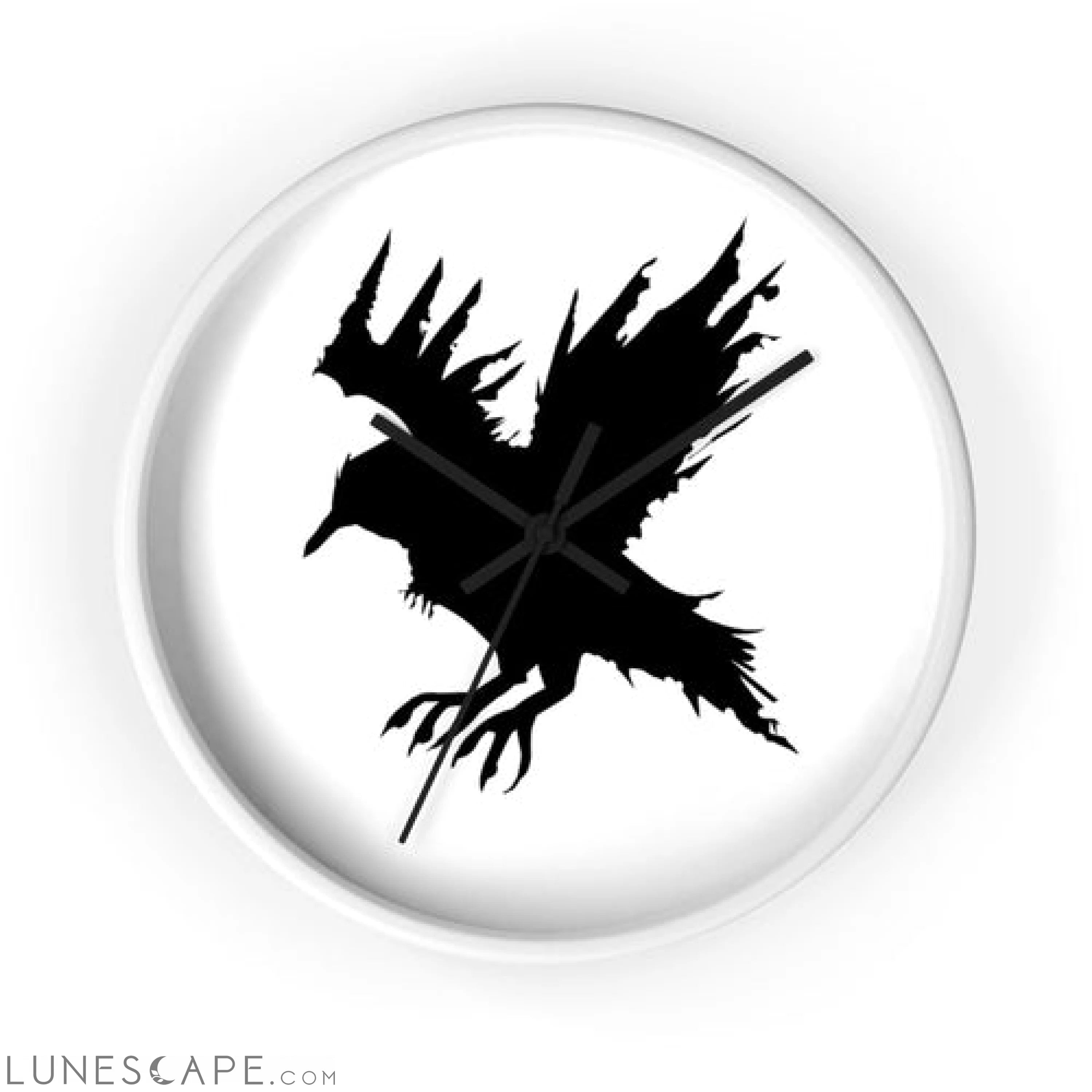 Black Crow Wall clock LUNESCAPE