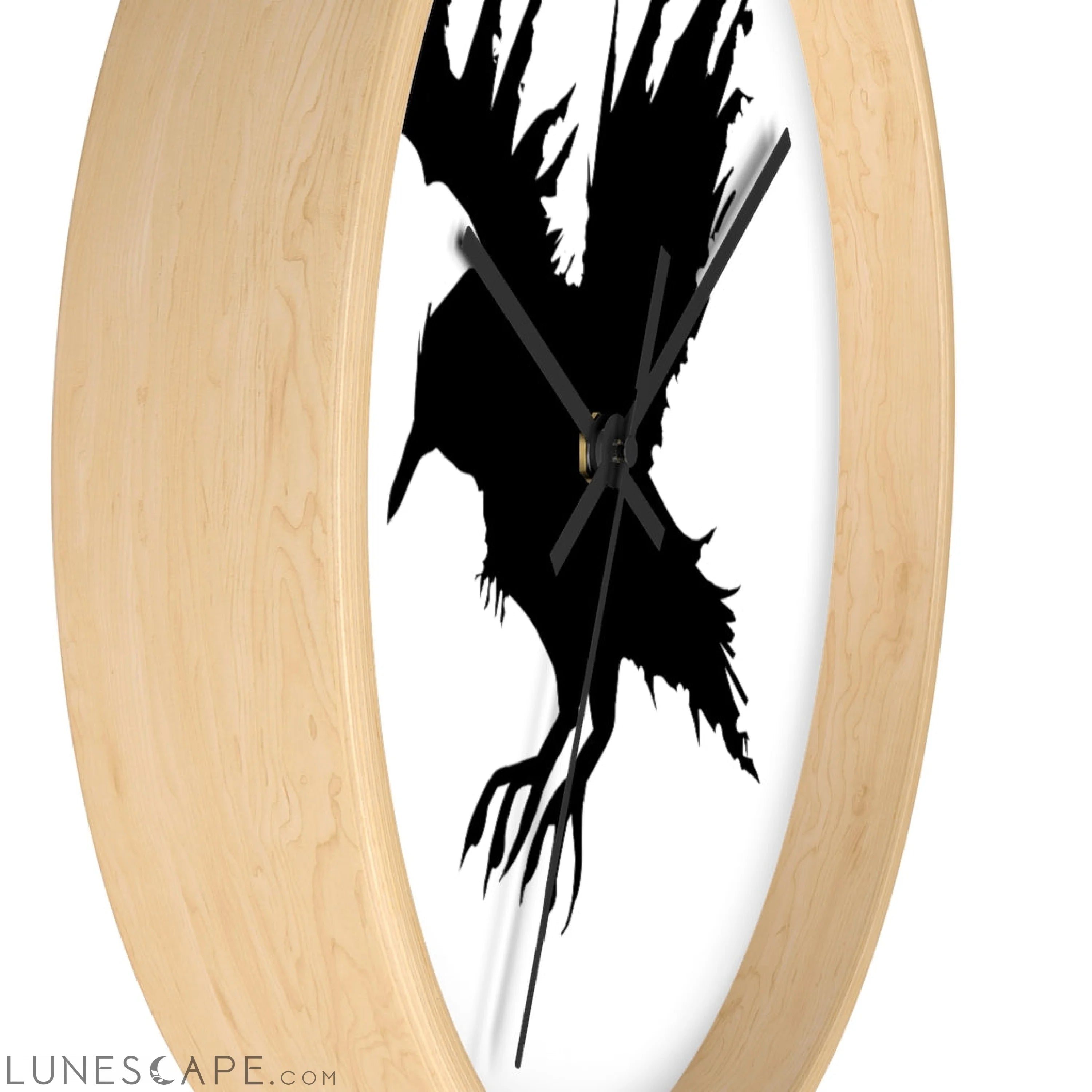 Black Crow Wall clock LUNESCAPE