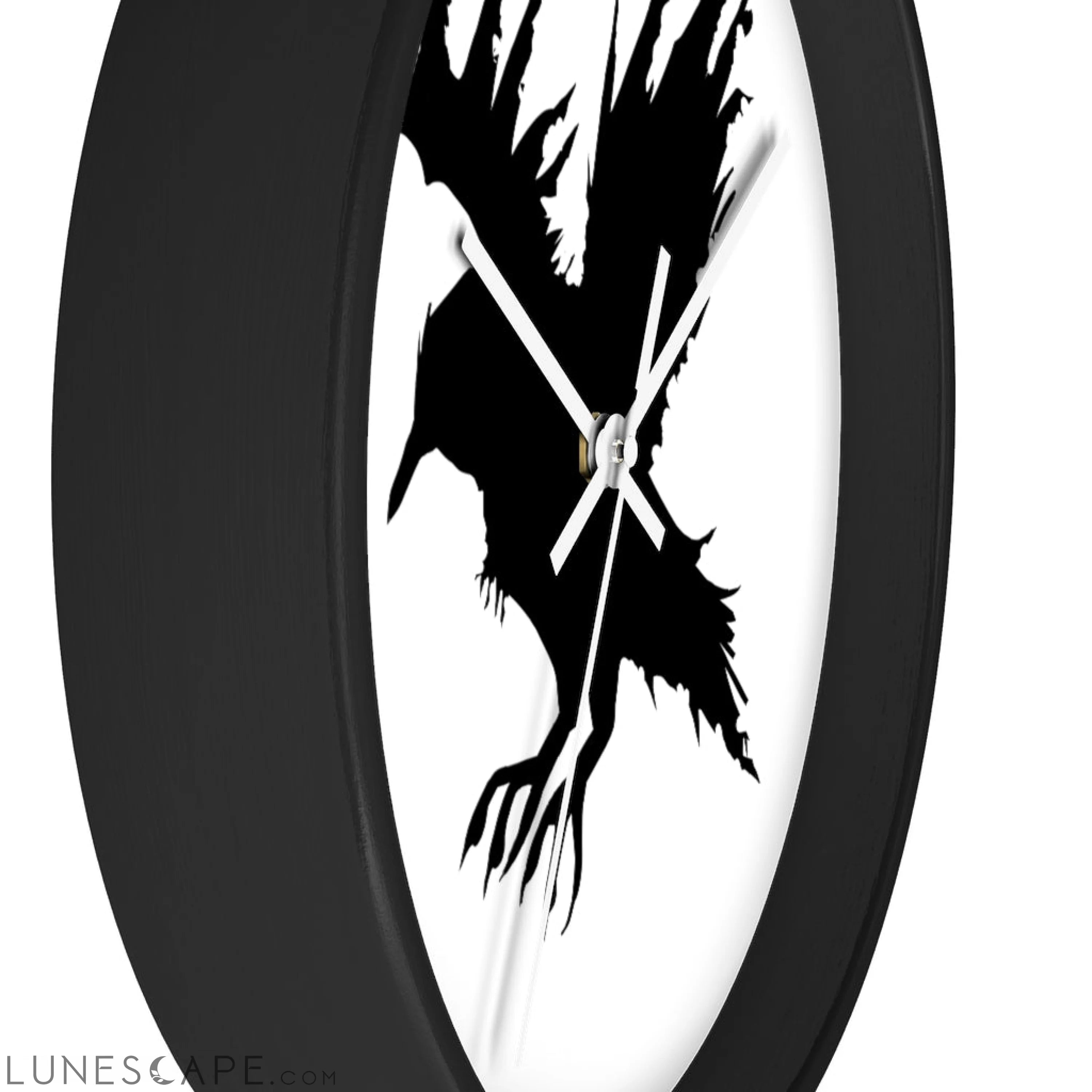 Black Crow Wall clock LUNESCAPE
