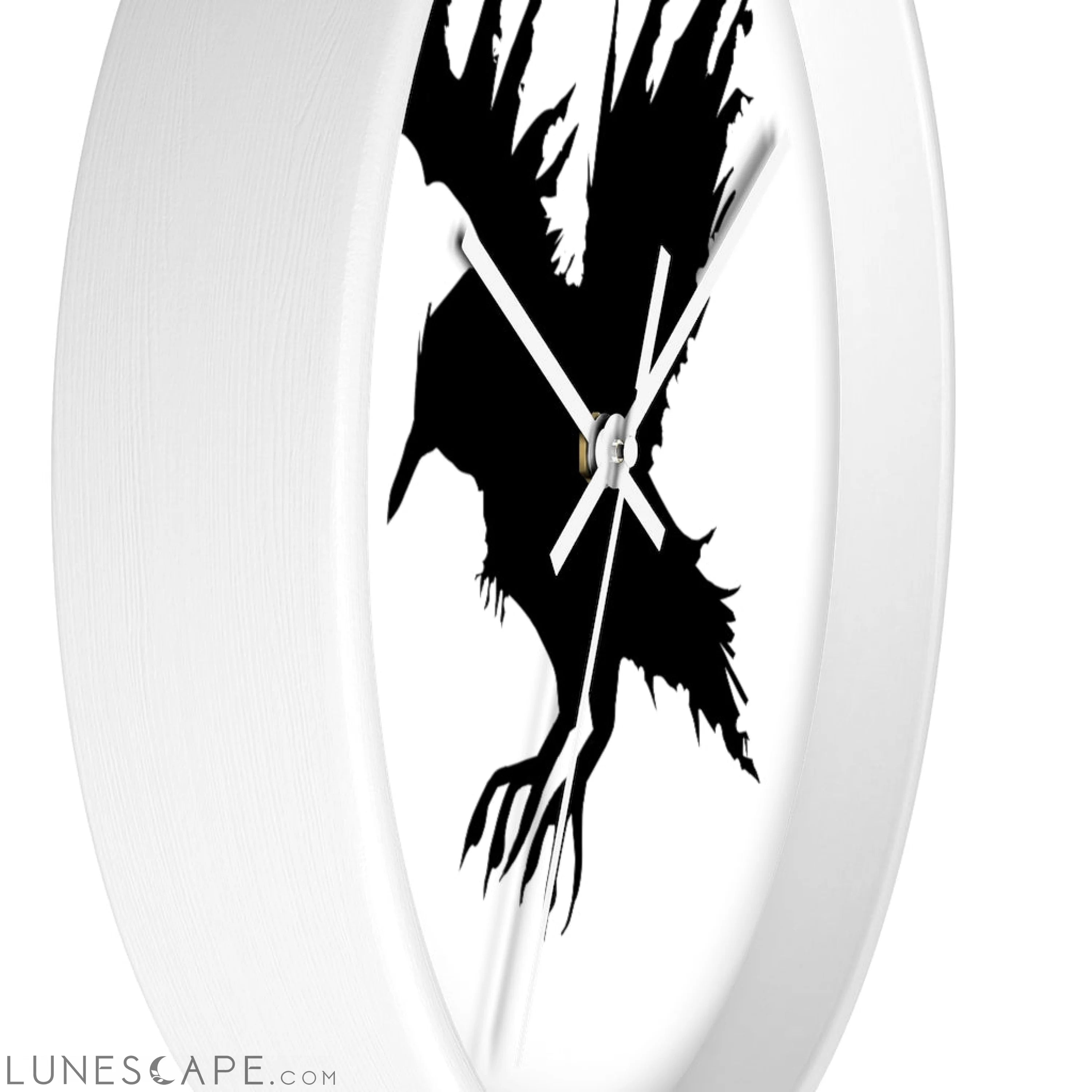 Black Crow Wall clock LUNESCAPE