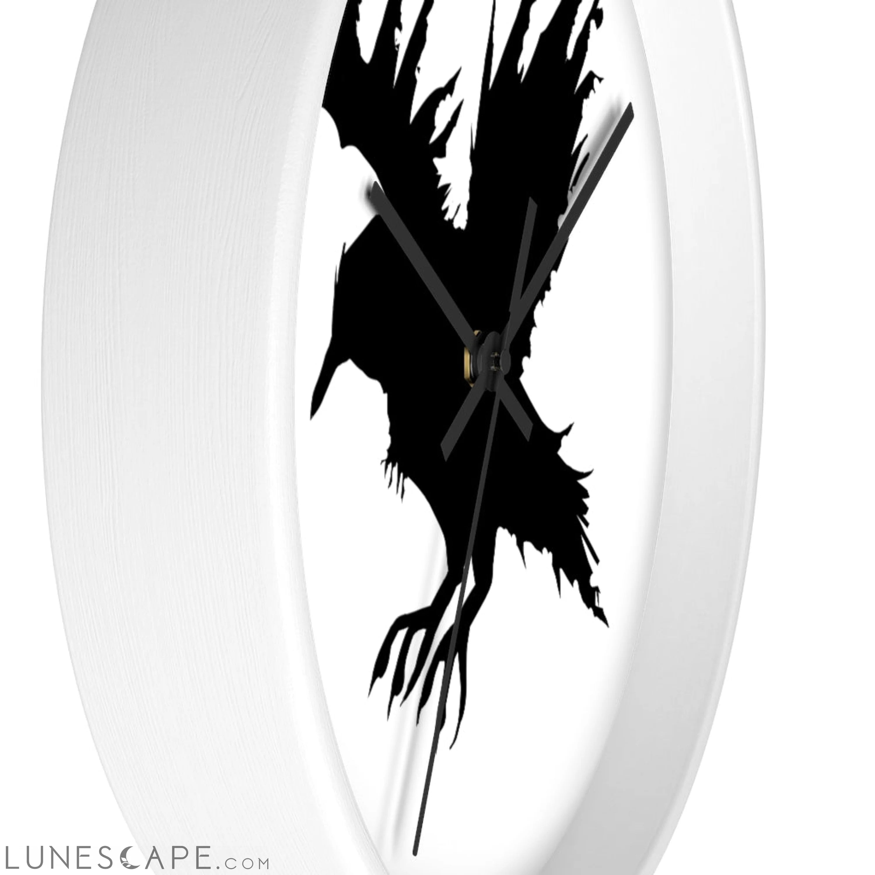 Black Crow Wall clock LUNESCAPE