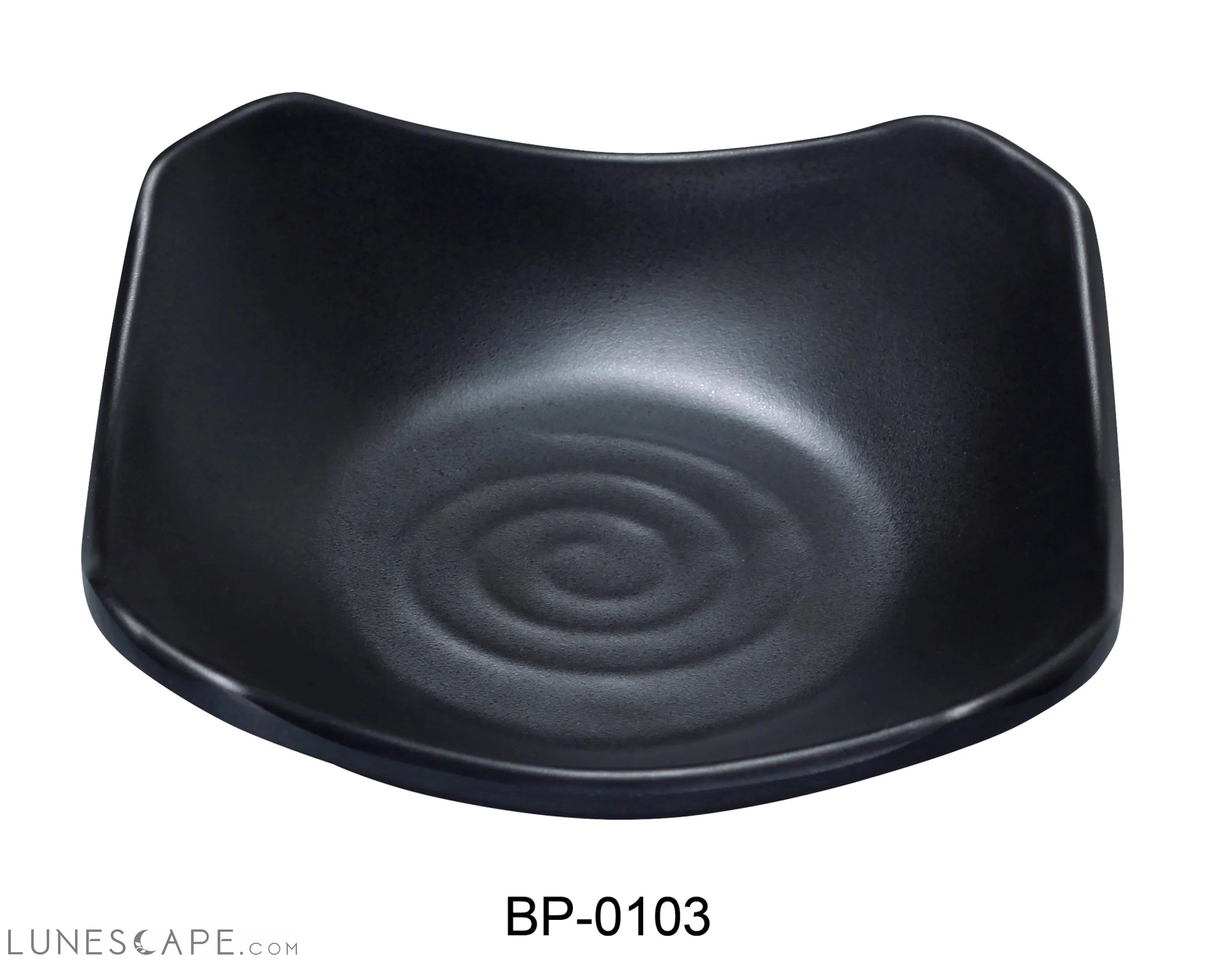 Black Pearl-1 New Square Dessert Bowl LUNESCAPE