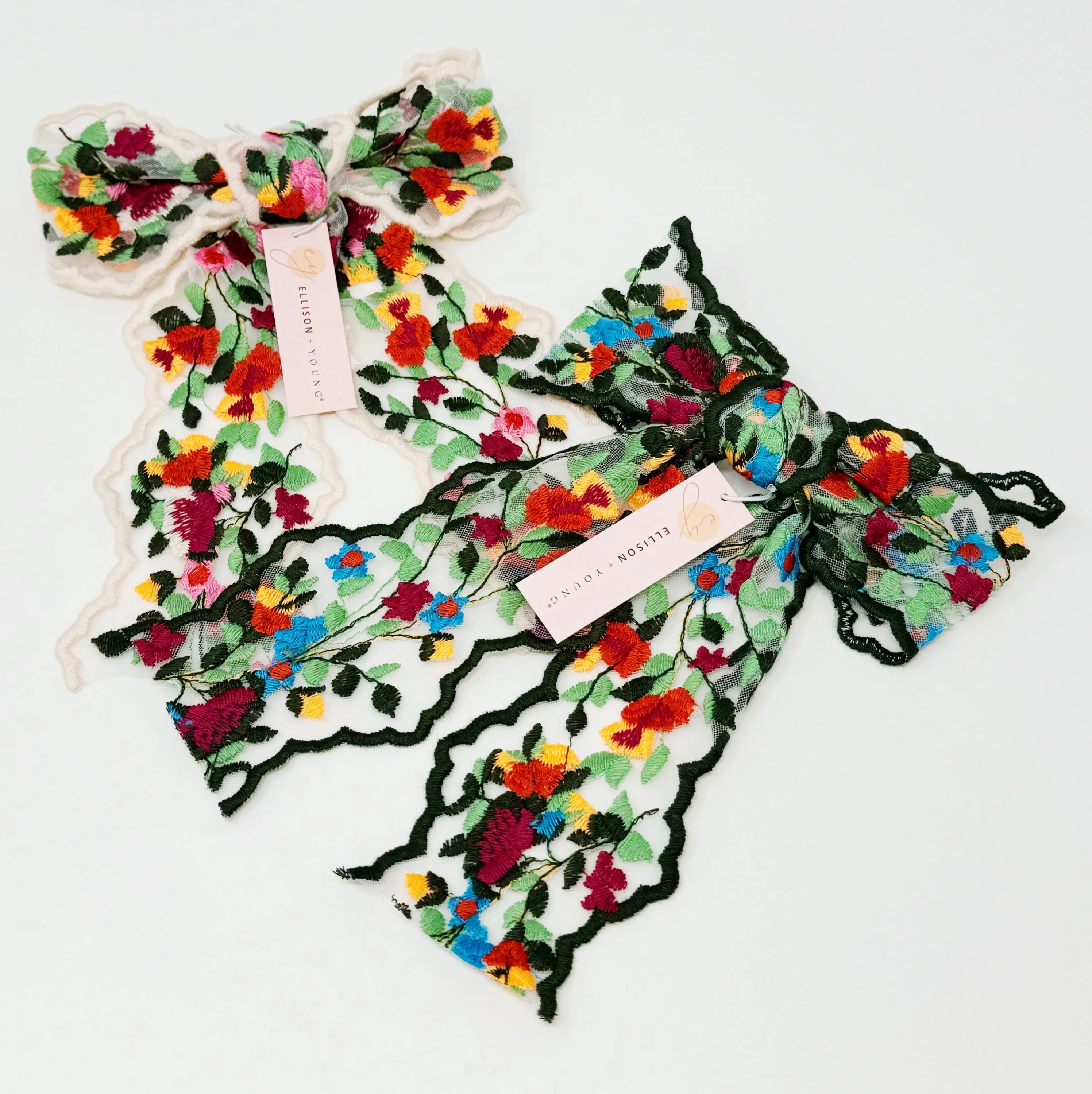 Blooming Garden Lacey Bow Hair Clip LUNESCAPE