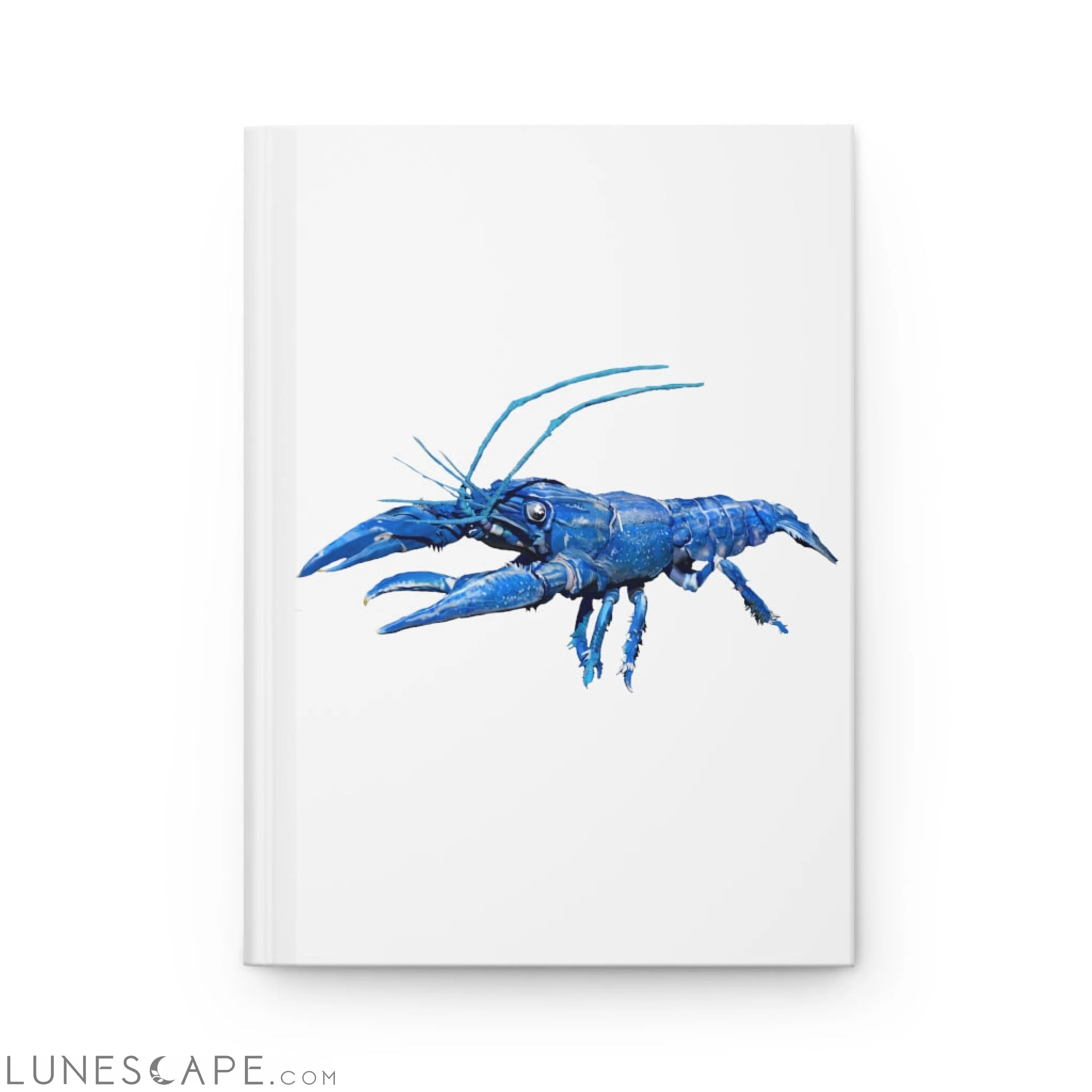 Blue Crawfish Hardcover Journal Matte LUNESCAPE