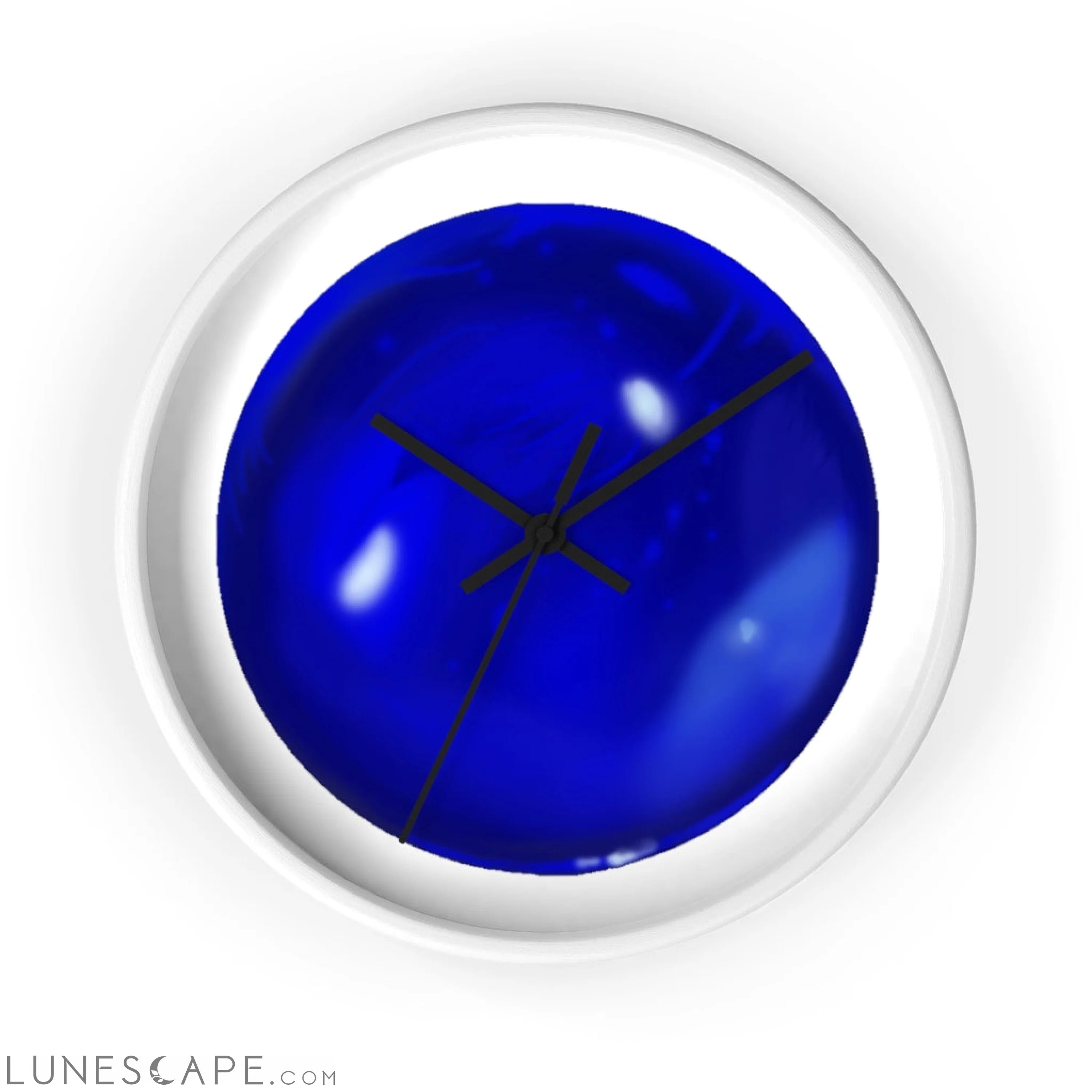Blue Orb Wall clock LUNESCAPE