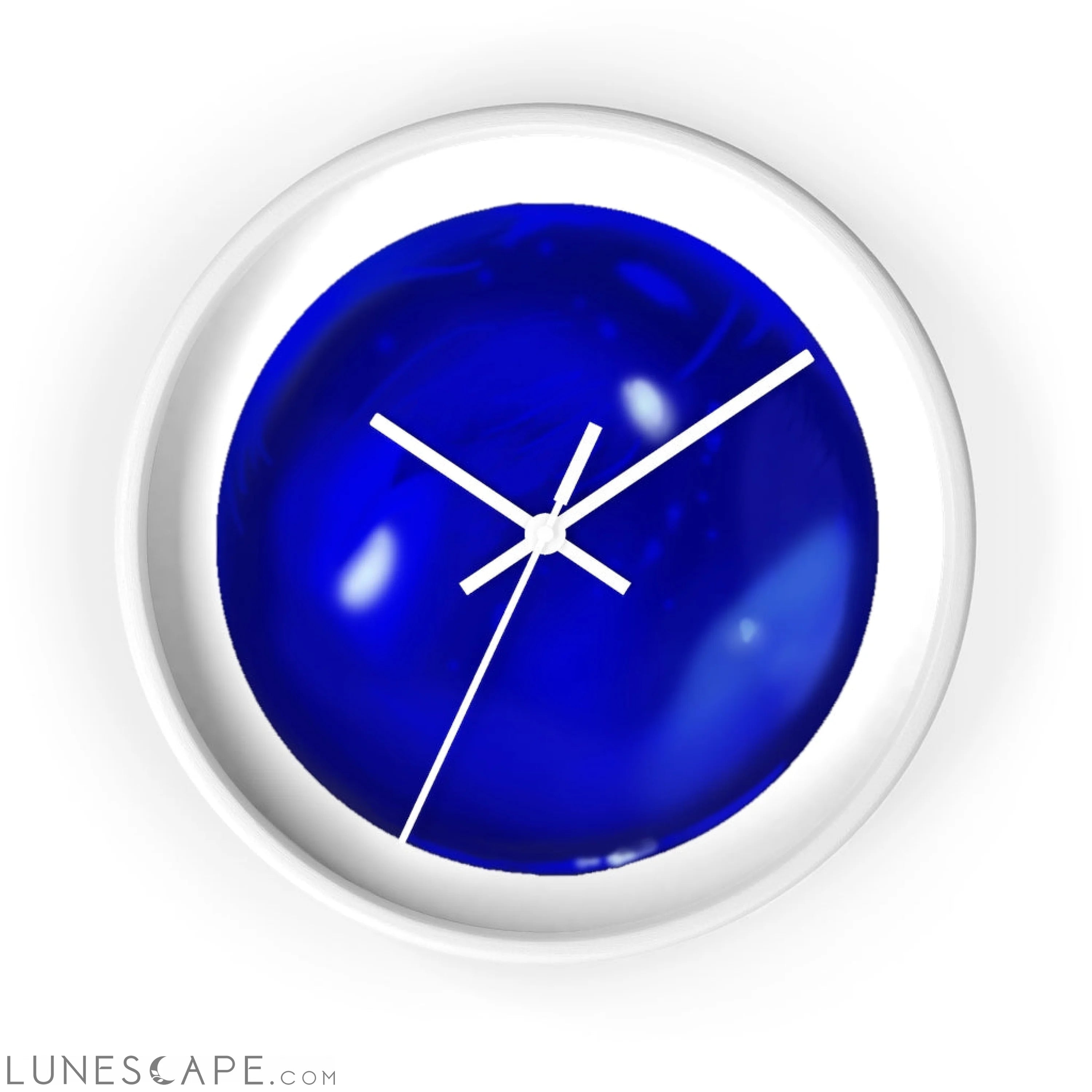 Blue Orb Wall clock LUNESCAPE
