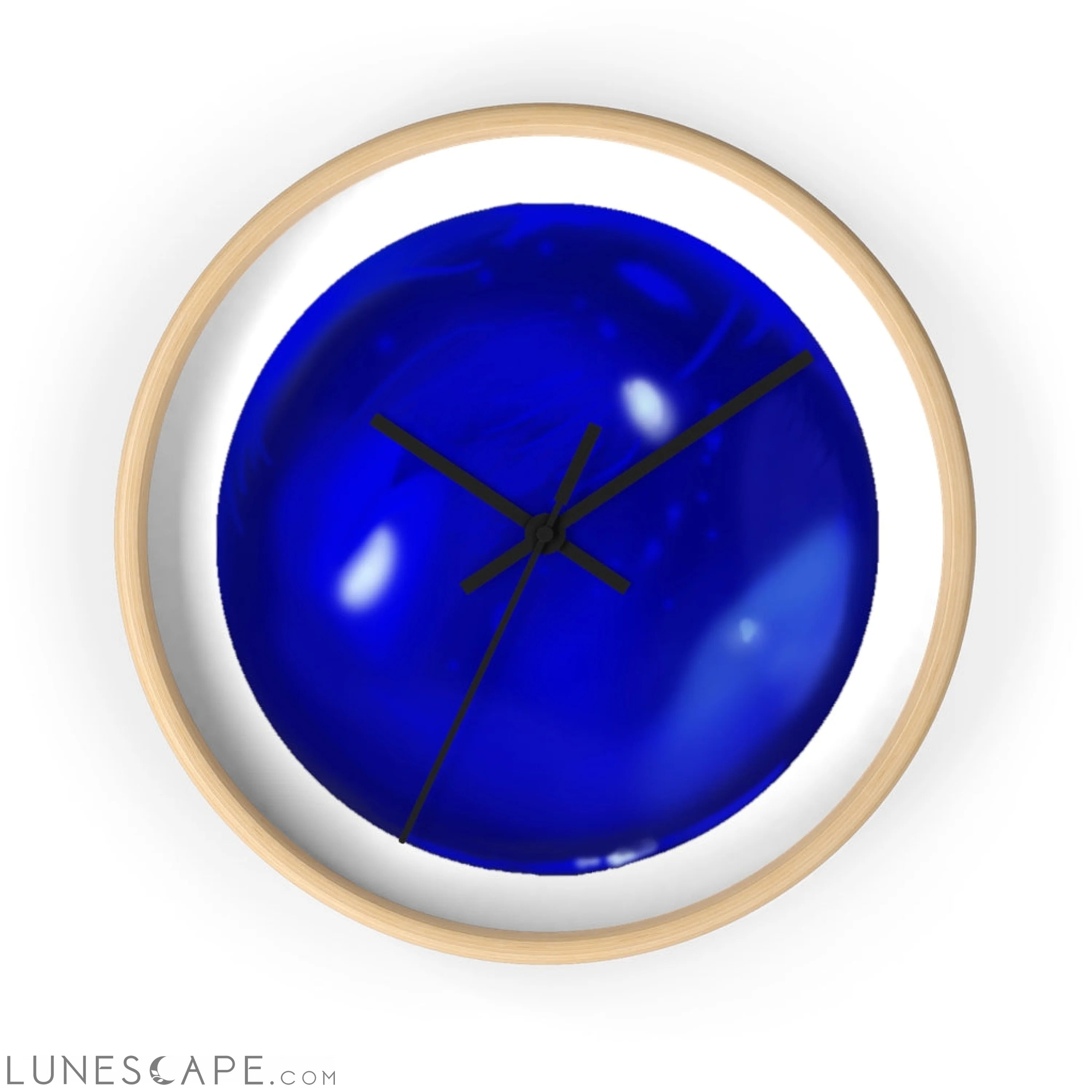 Blue Orb Wall clock LUNESCAPE