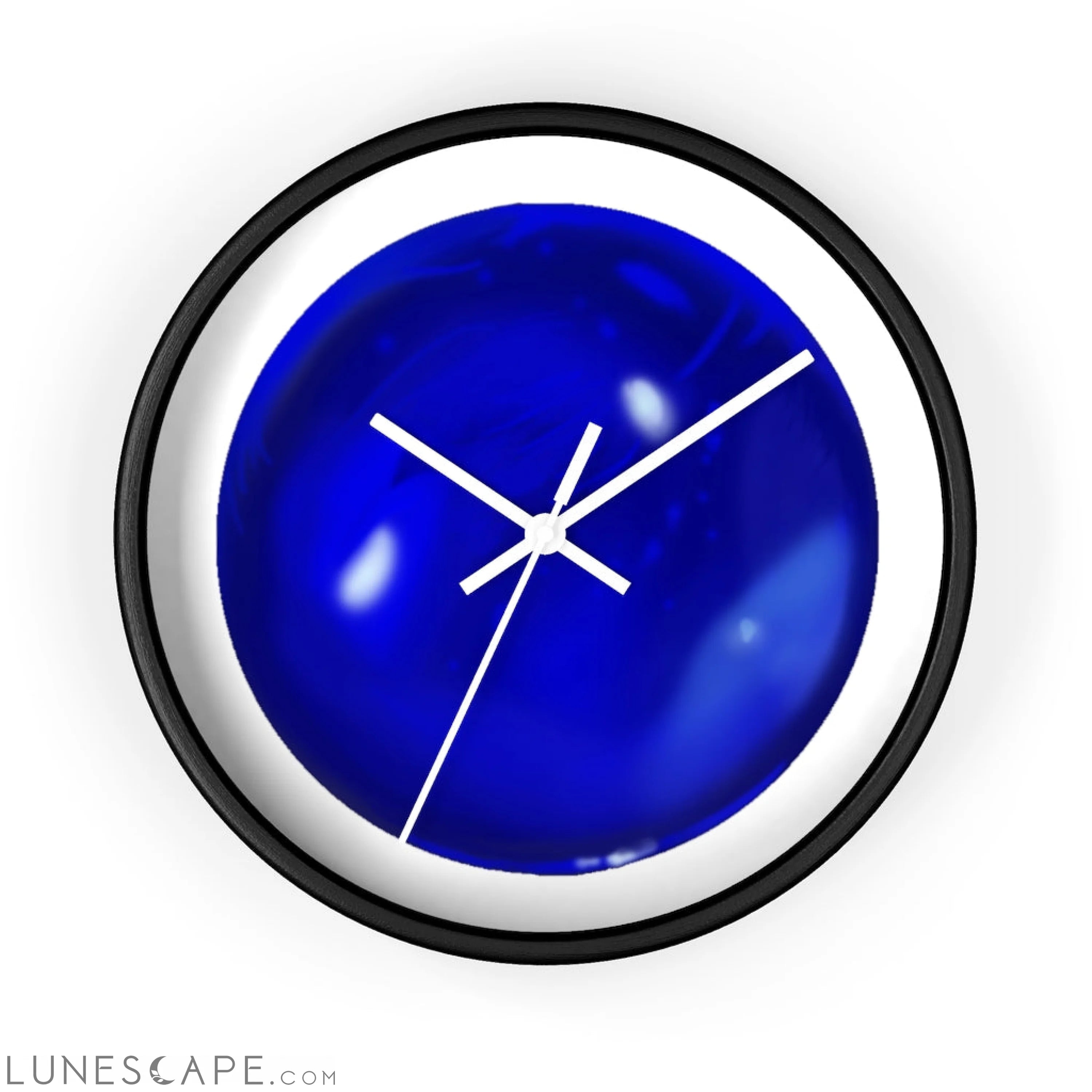Blue Orb Wall clock LUNESCAPE
