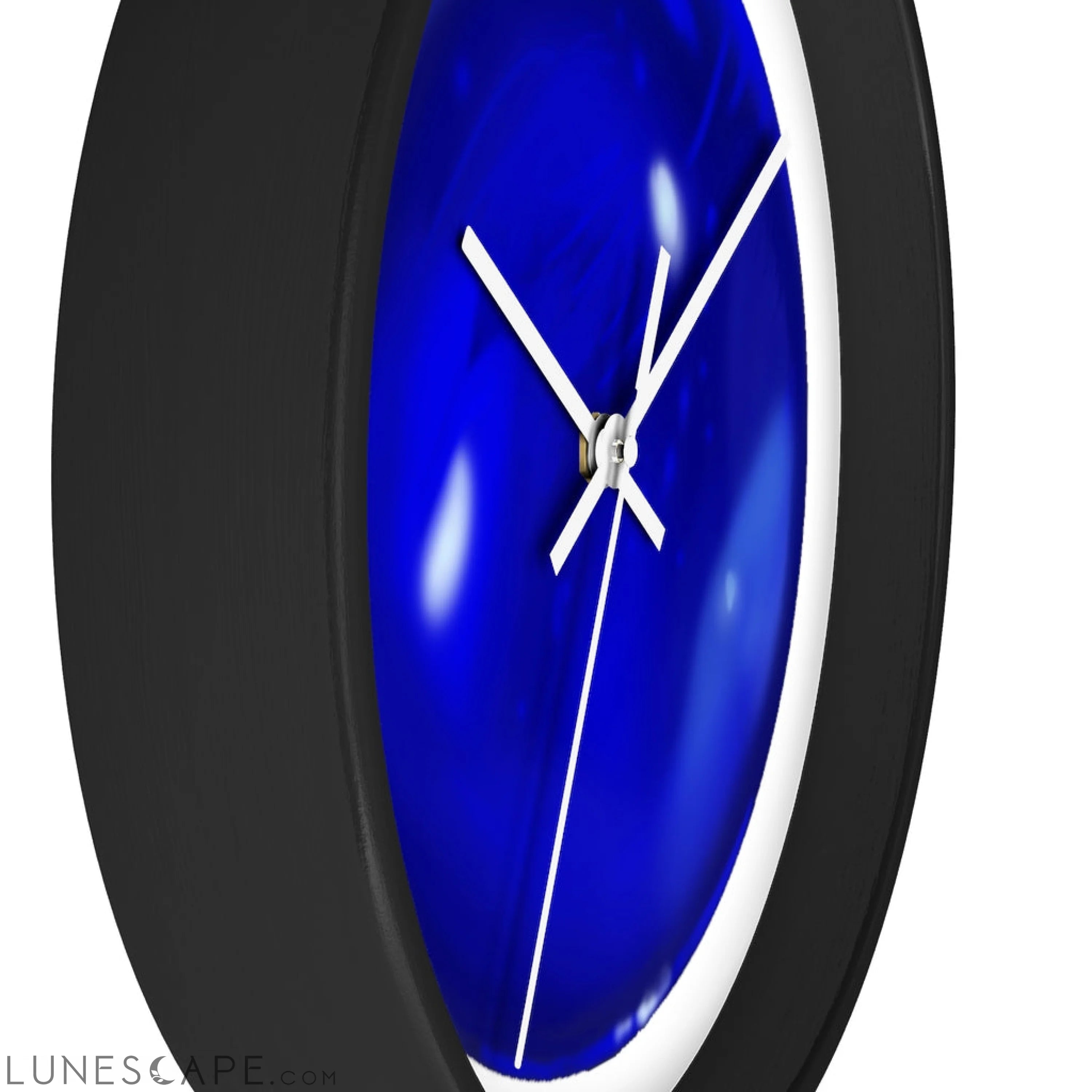 Blue Orb Wall clock LUNESCAPE