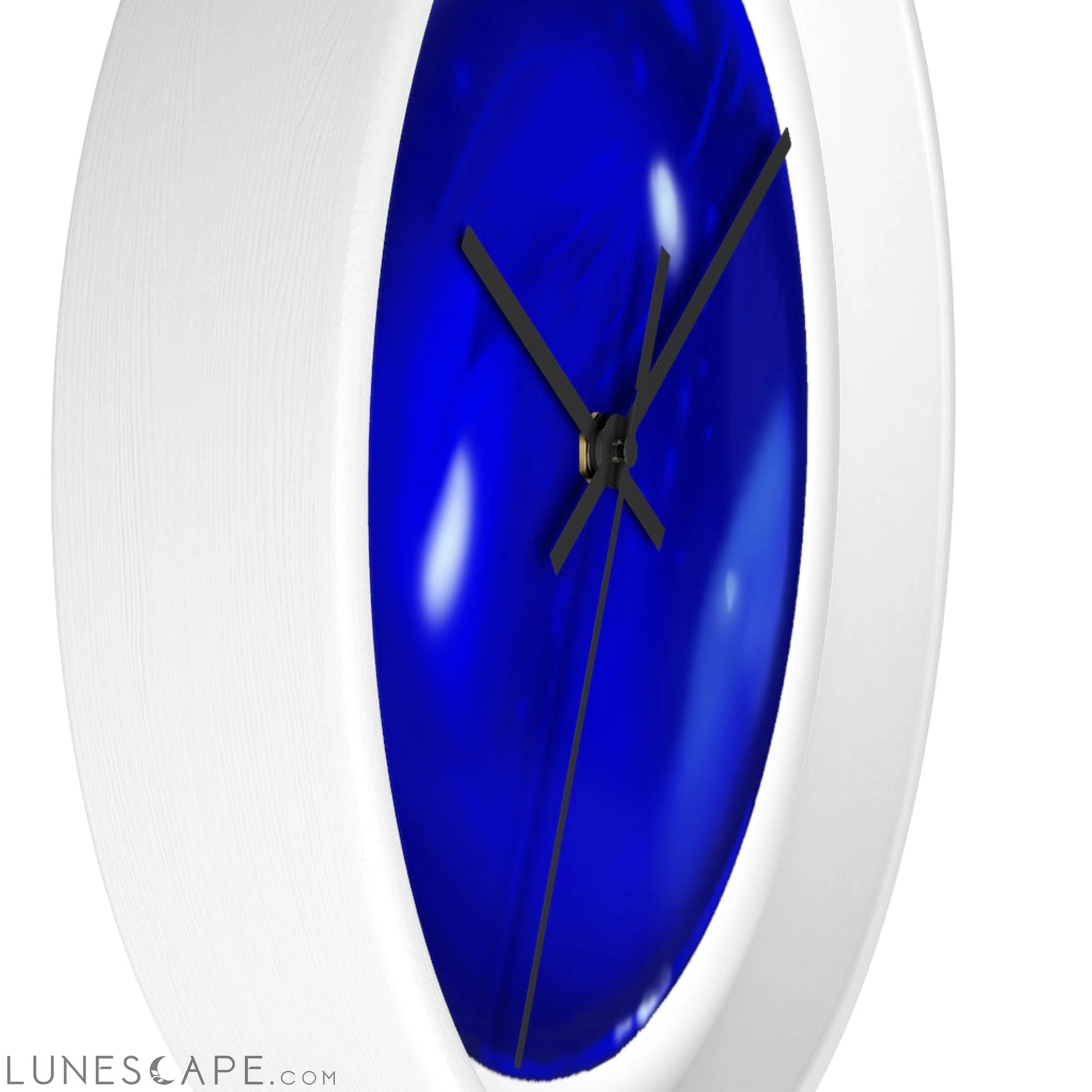 Blue Orb Wall clock LUNESCAPE