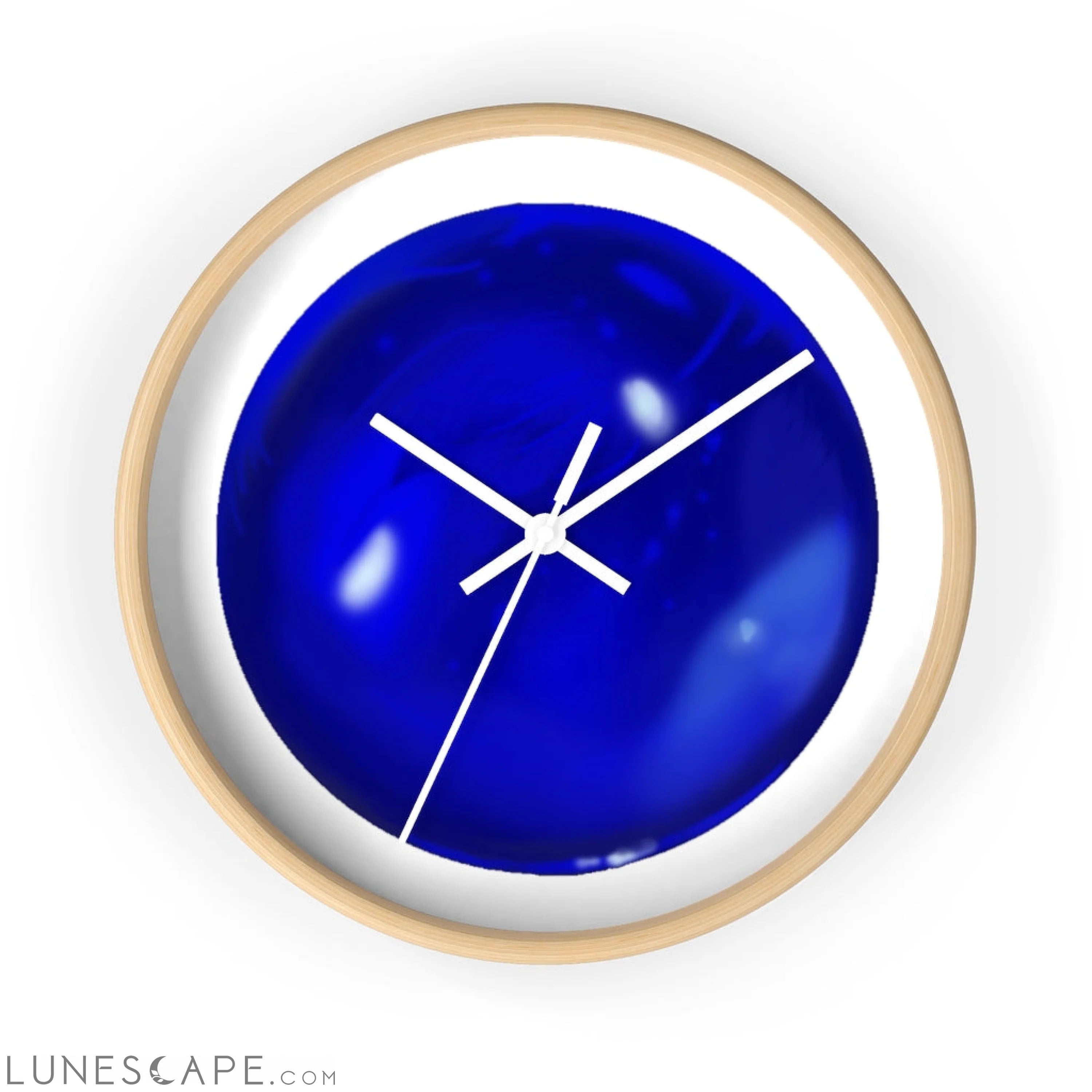 Blue Orb Wall clock LUNESCAPE