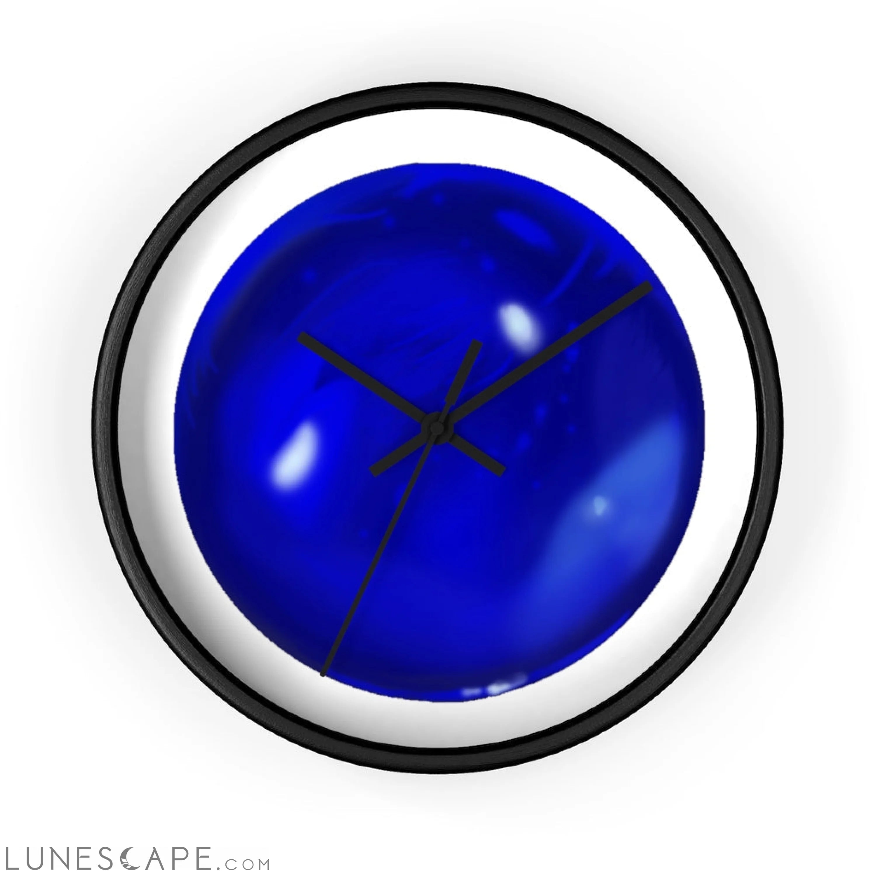 Blue Orb Wall clock LUNESCAPE