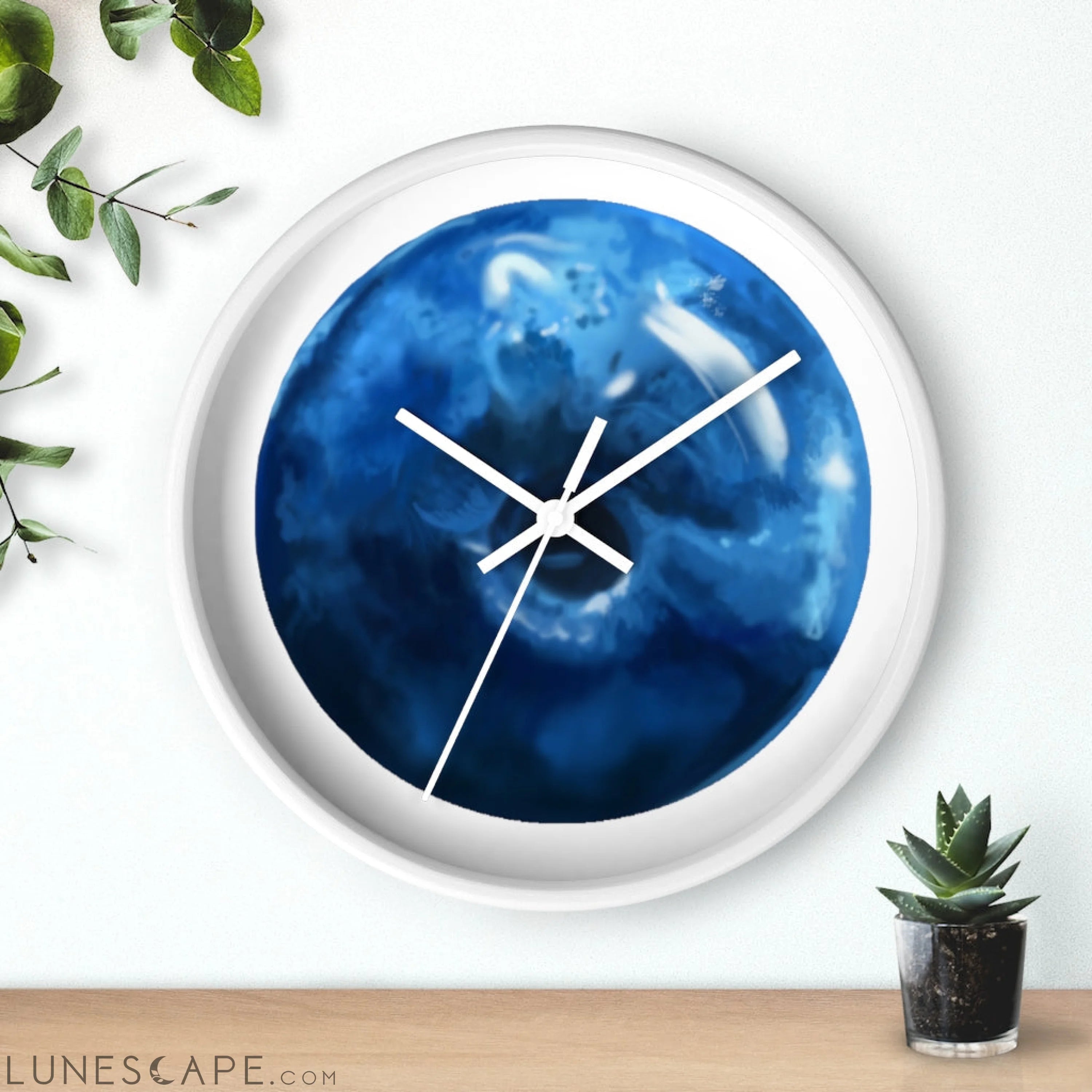 Blueberry Wall clock LUNESCAPE