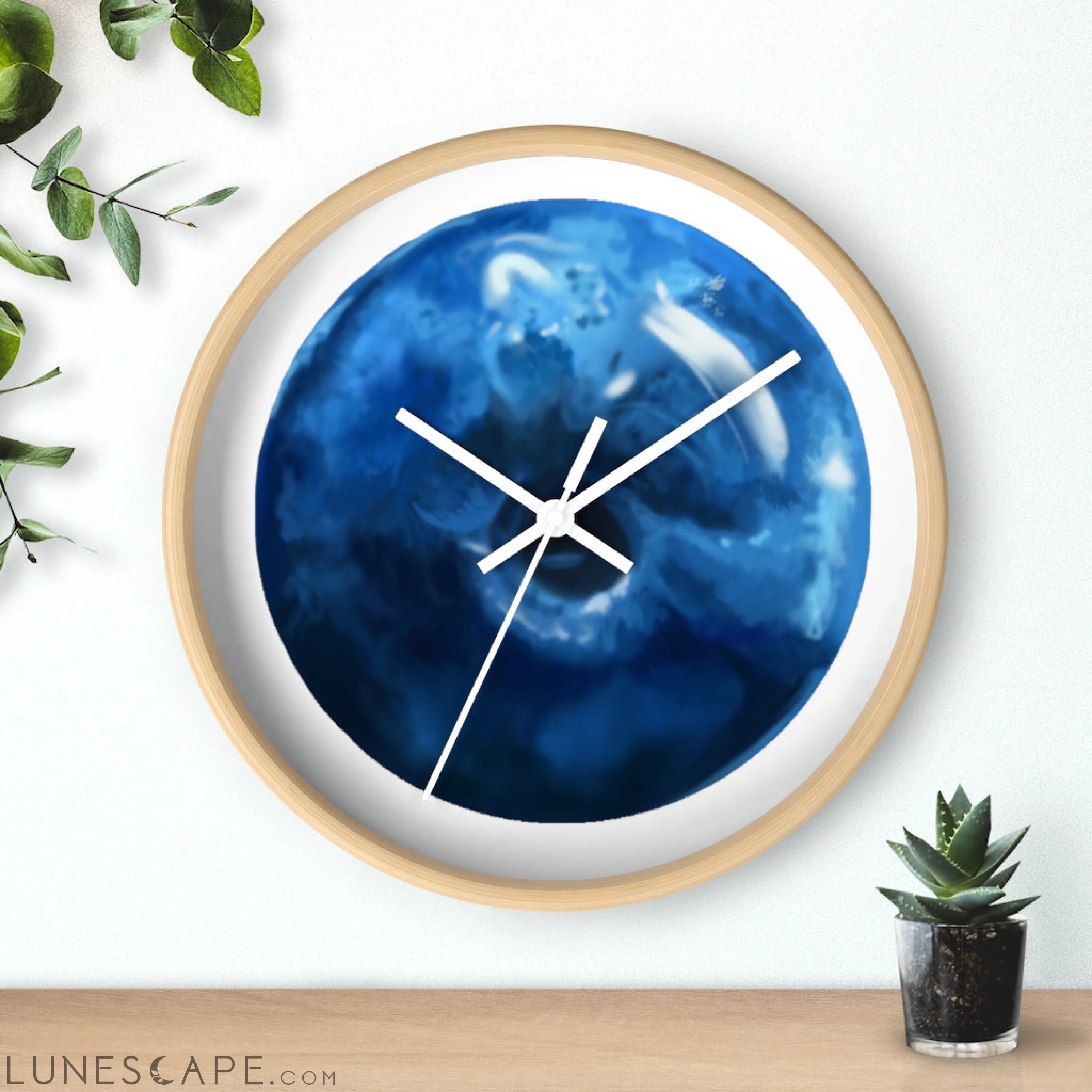 Blueberry Wall clock LUNESCAPE