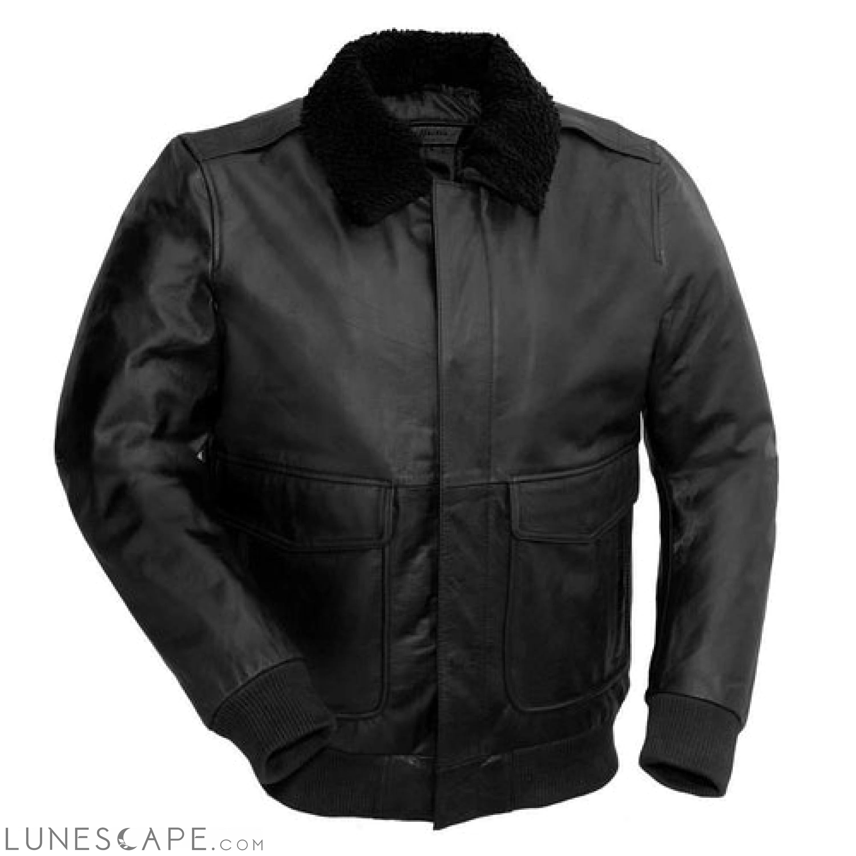 Bomber - Men's Leather Jacket LUNESCAPE