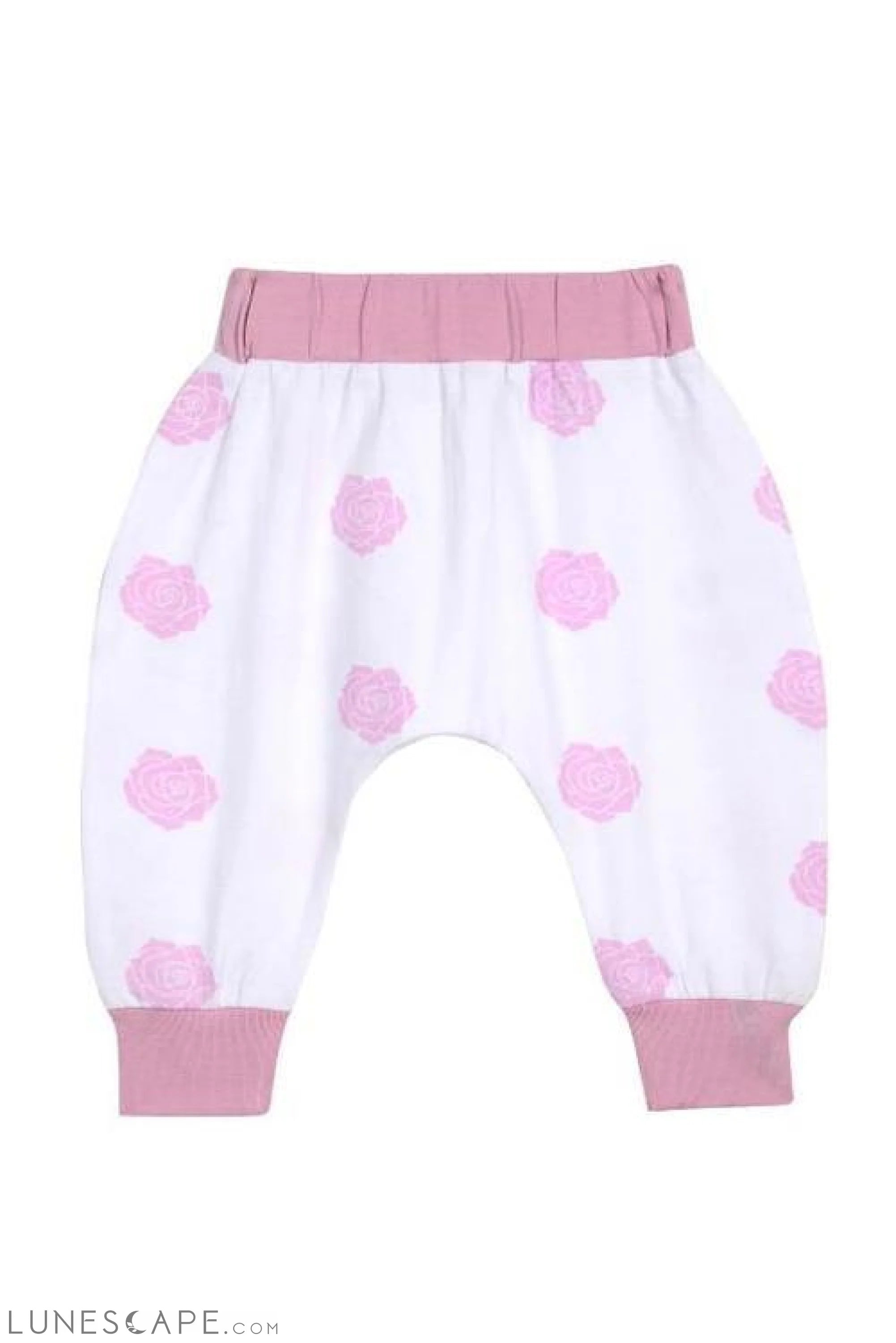 "Boo Boo" Harem Pants - Pink Rose LUNESCAPE