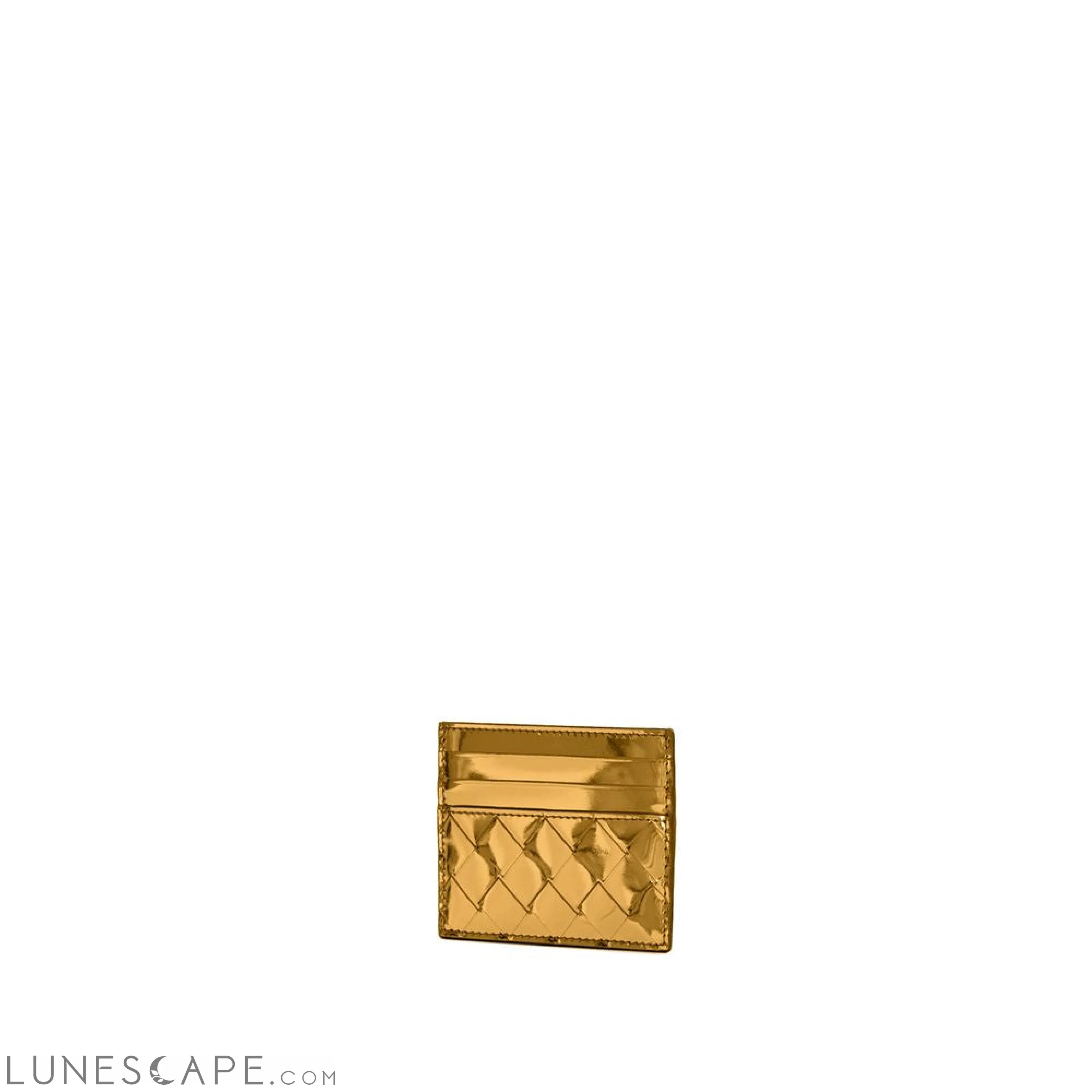 Bottega Veneta Gold Leather Wallet