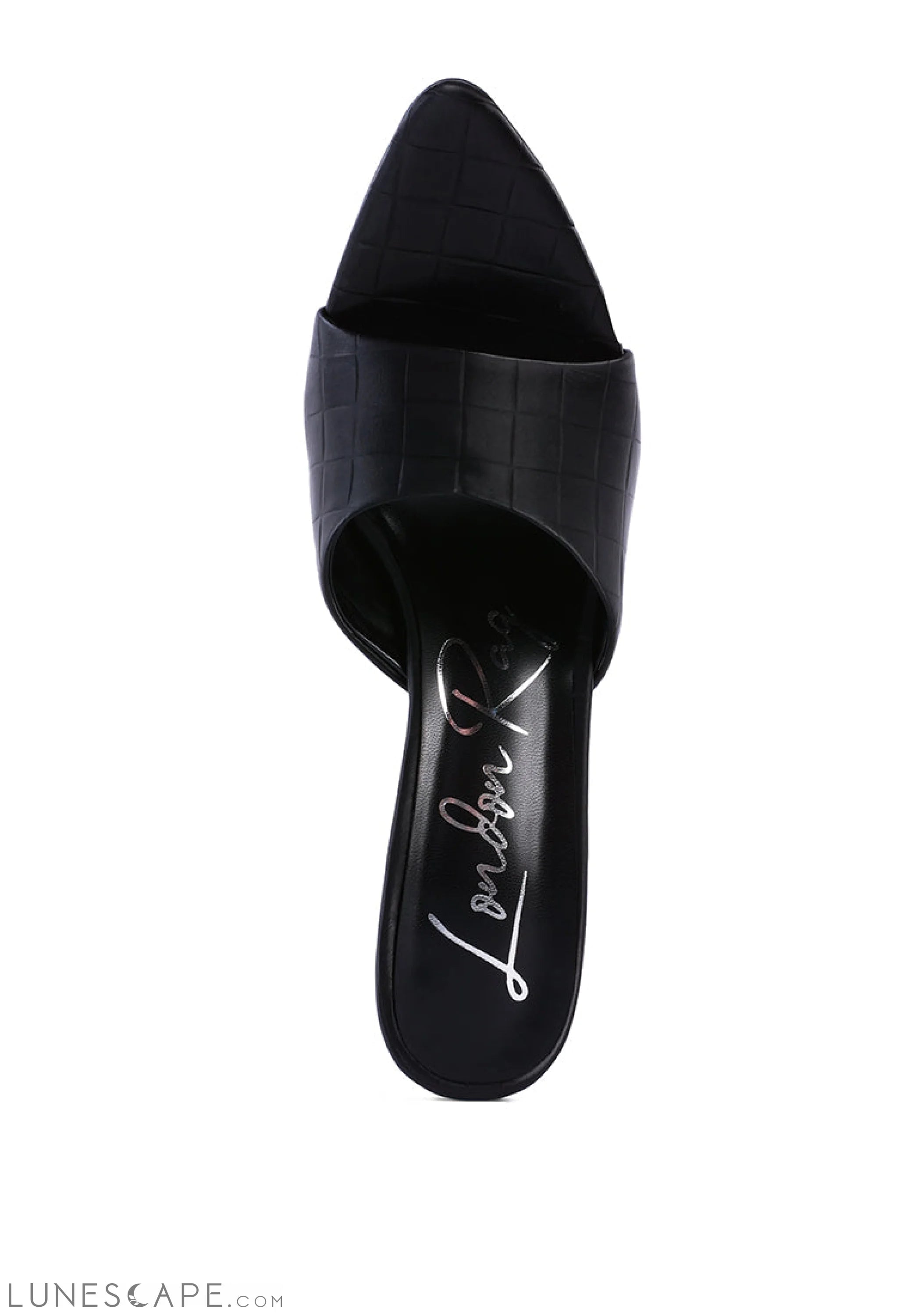 Bottoms Up Strappy Slip On Stiletto Heels LUNESCAPE