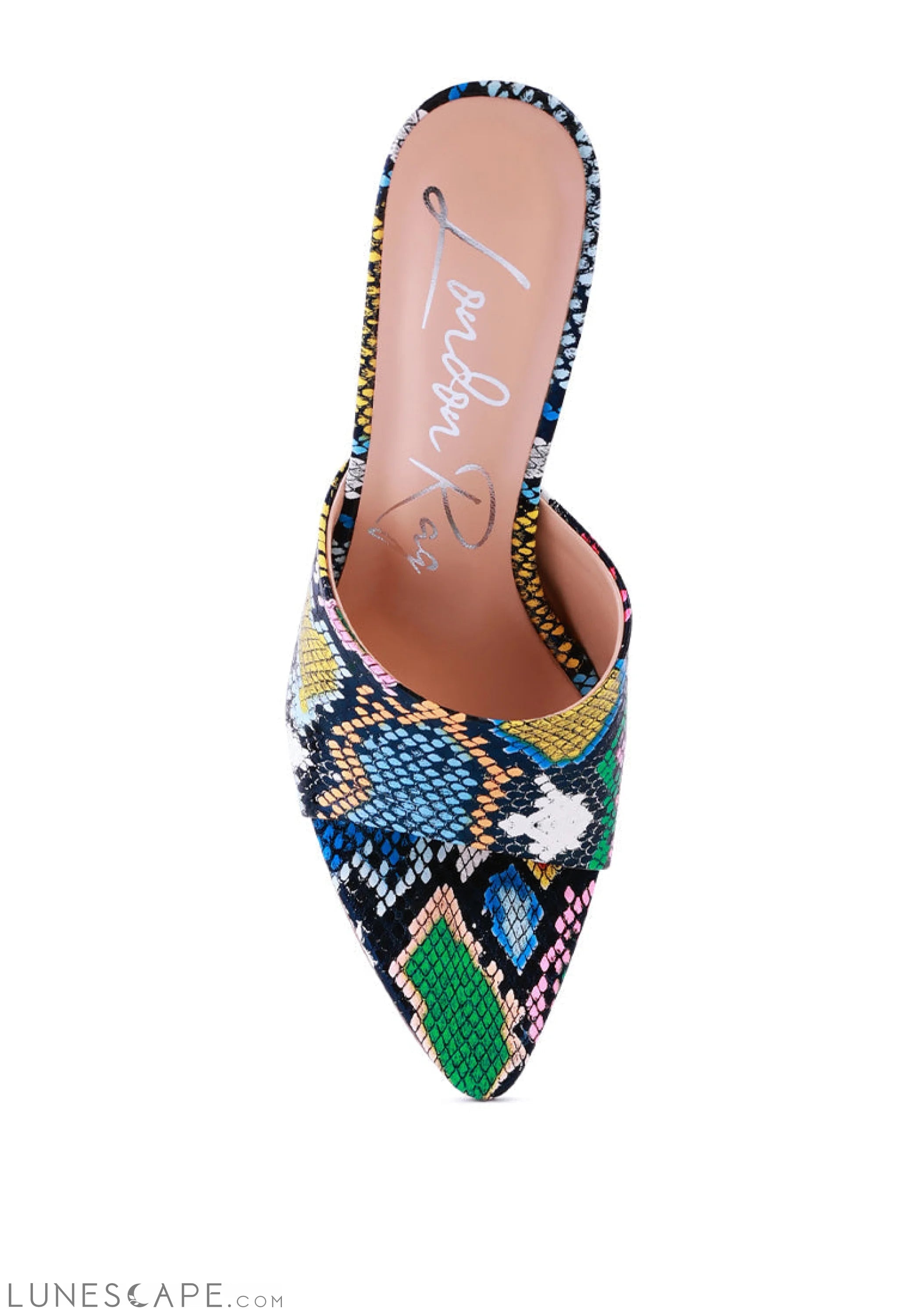 Bottoms Up Strappy Slip On Stiletto Heels LUNESCAPE