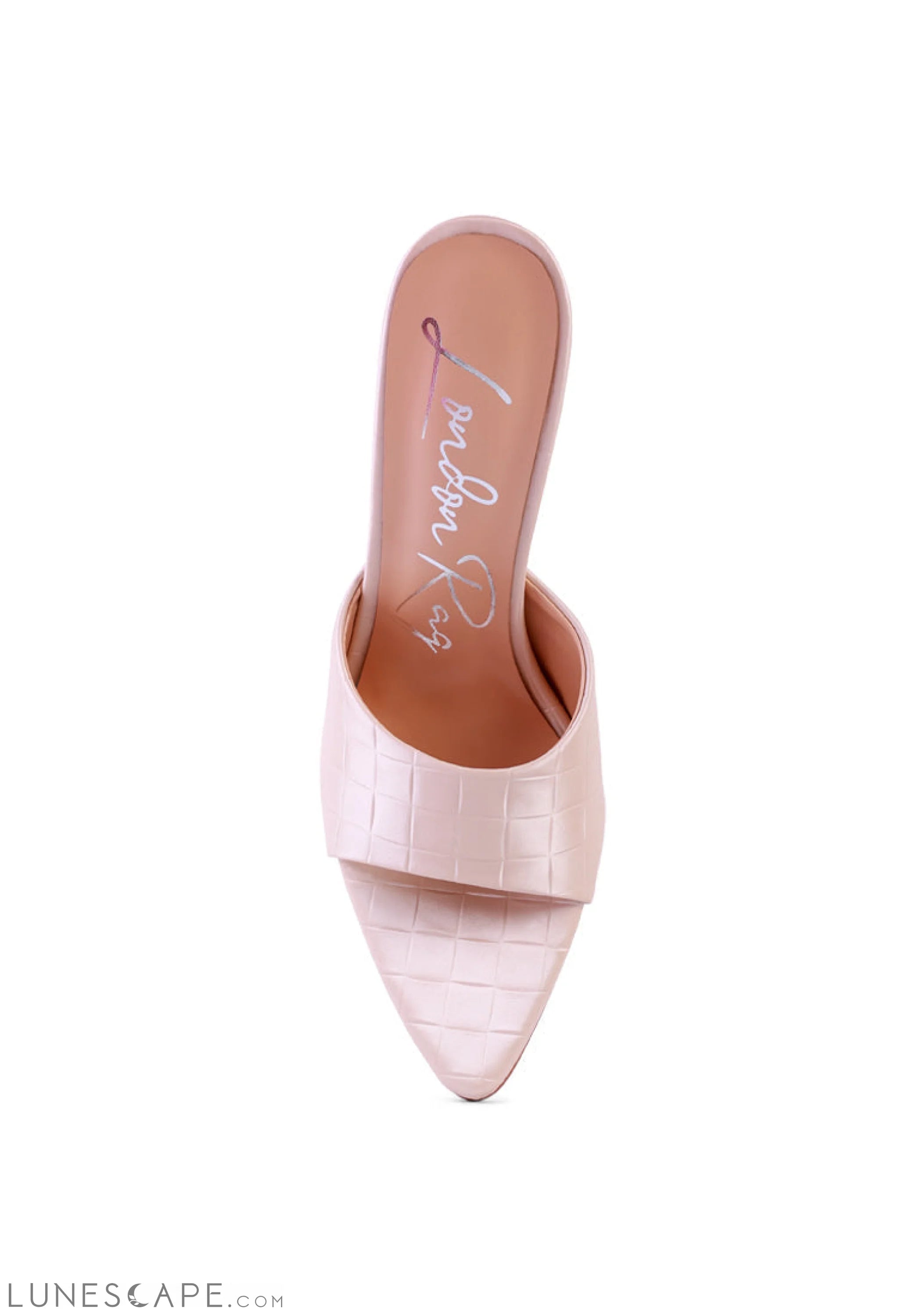 Bottoms Up Strappy Slip On Stiletto Heels LUNESCAPE