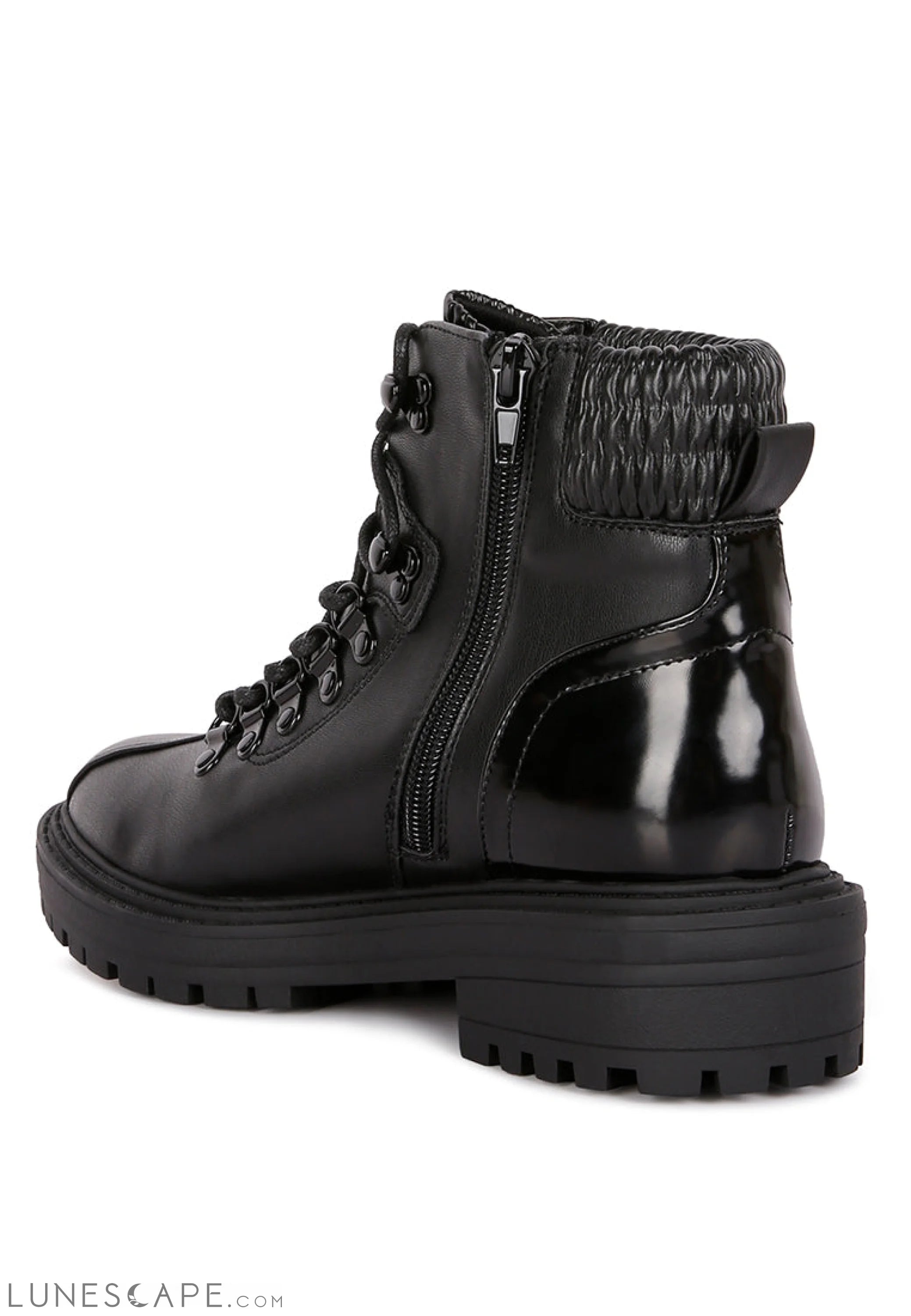 Boundless Faux Leather Ankle Upgraded Chelsea Boots LUNESCAPE
