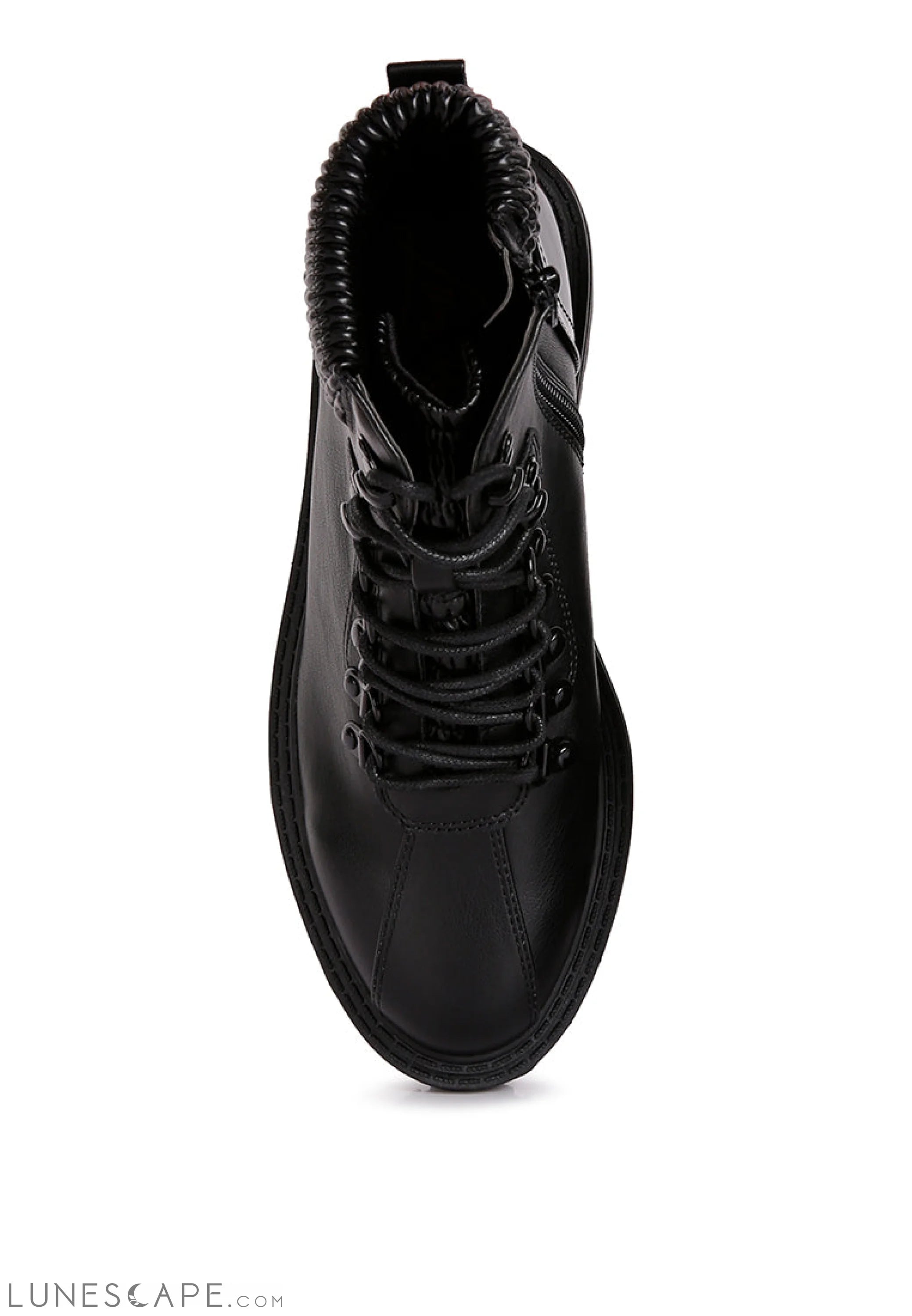 Boundless Faux Leather Ankle Upgraded Chelsea Boots LUNESCAPE