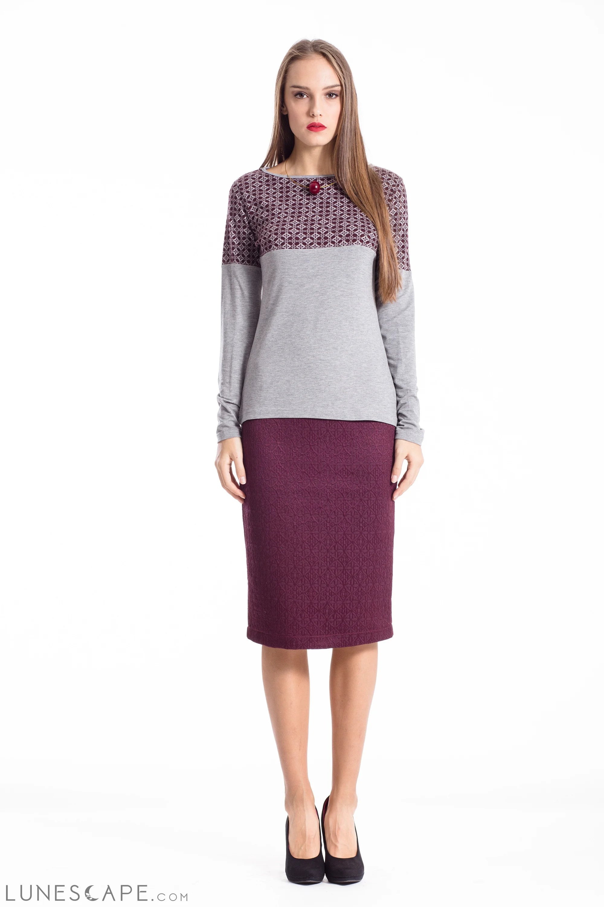 Brokart Pencil Skirt LUNESCAPE