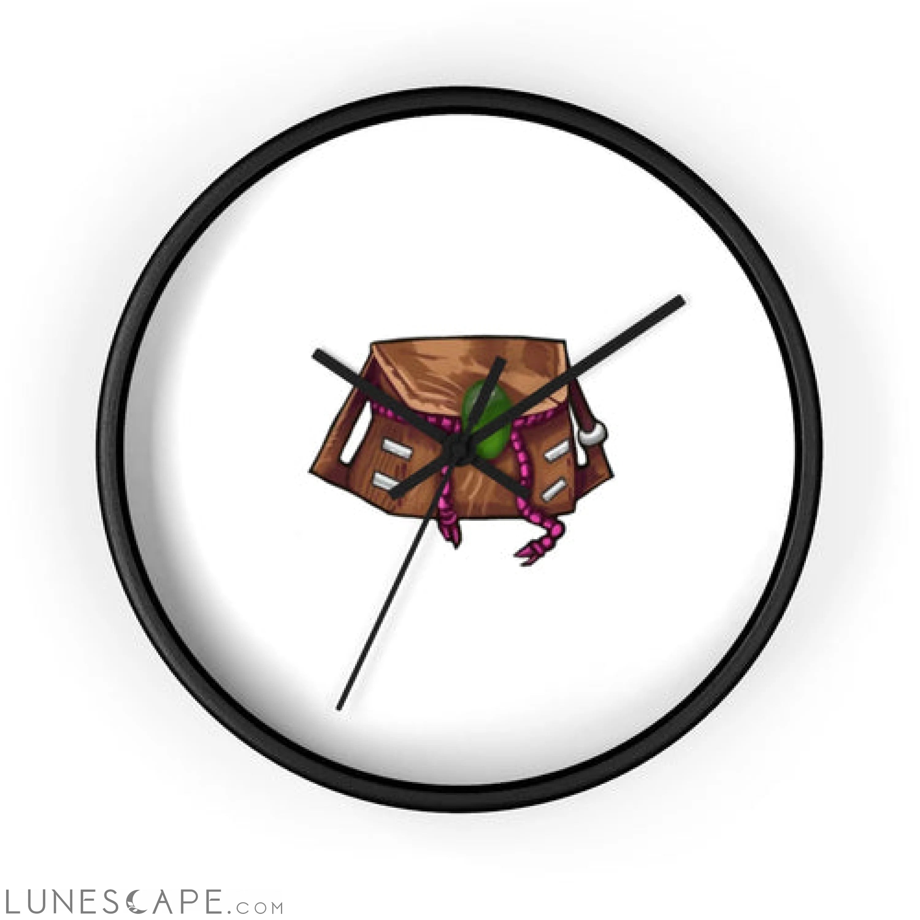 Brown Bag Wall clock LUNESCAPE