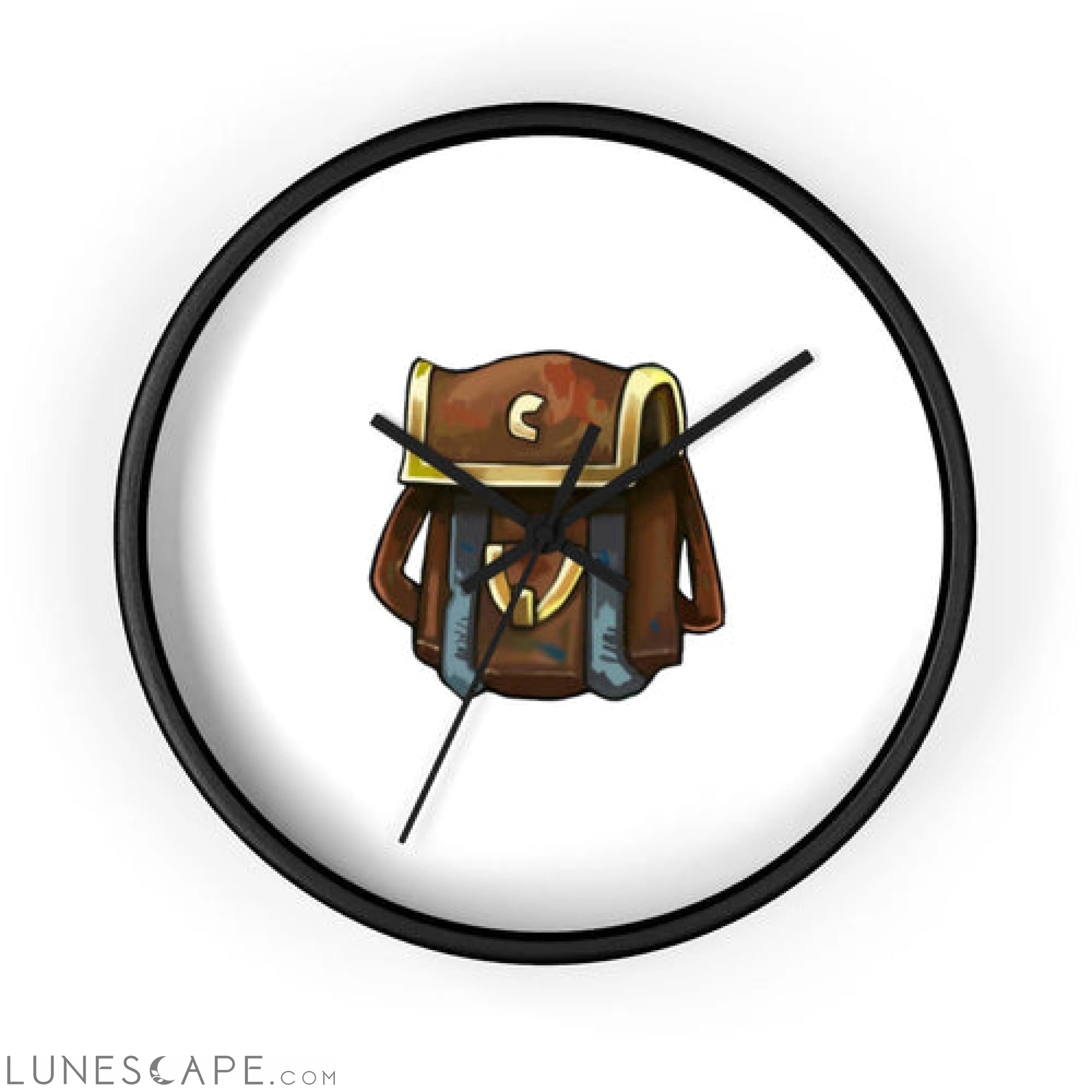 Brown Bag Wall clock LUNESCAPE