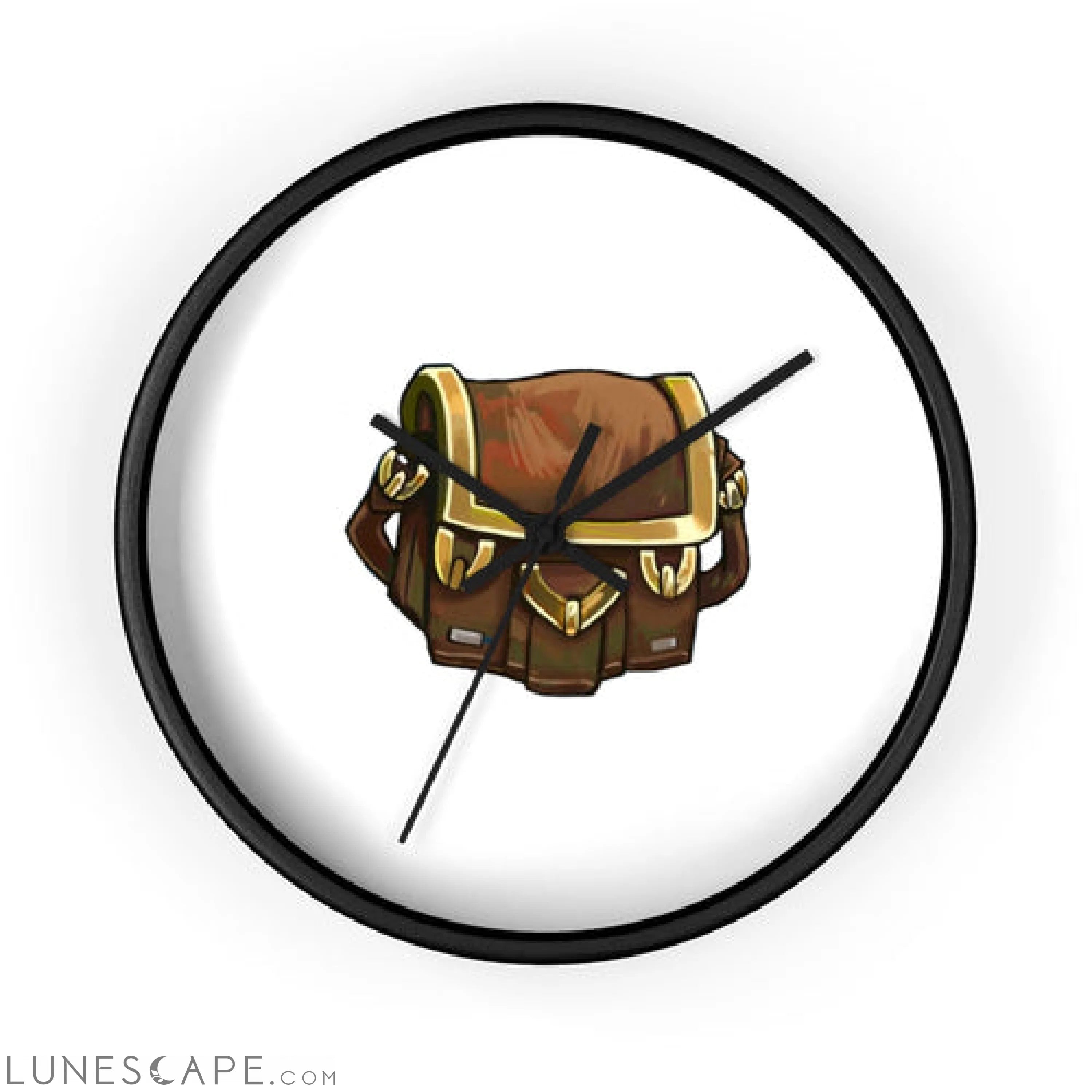 Brown Bag Wall clock LUNESCAPE