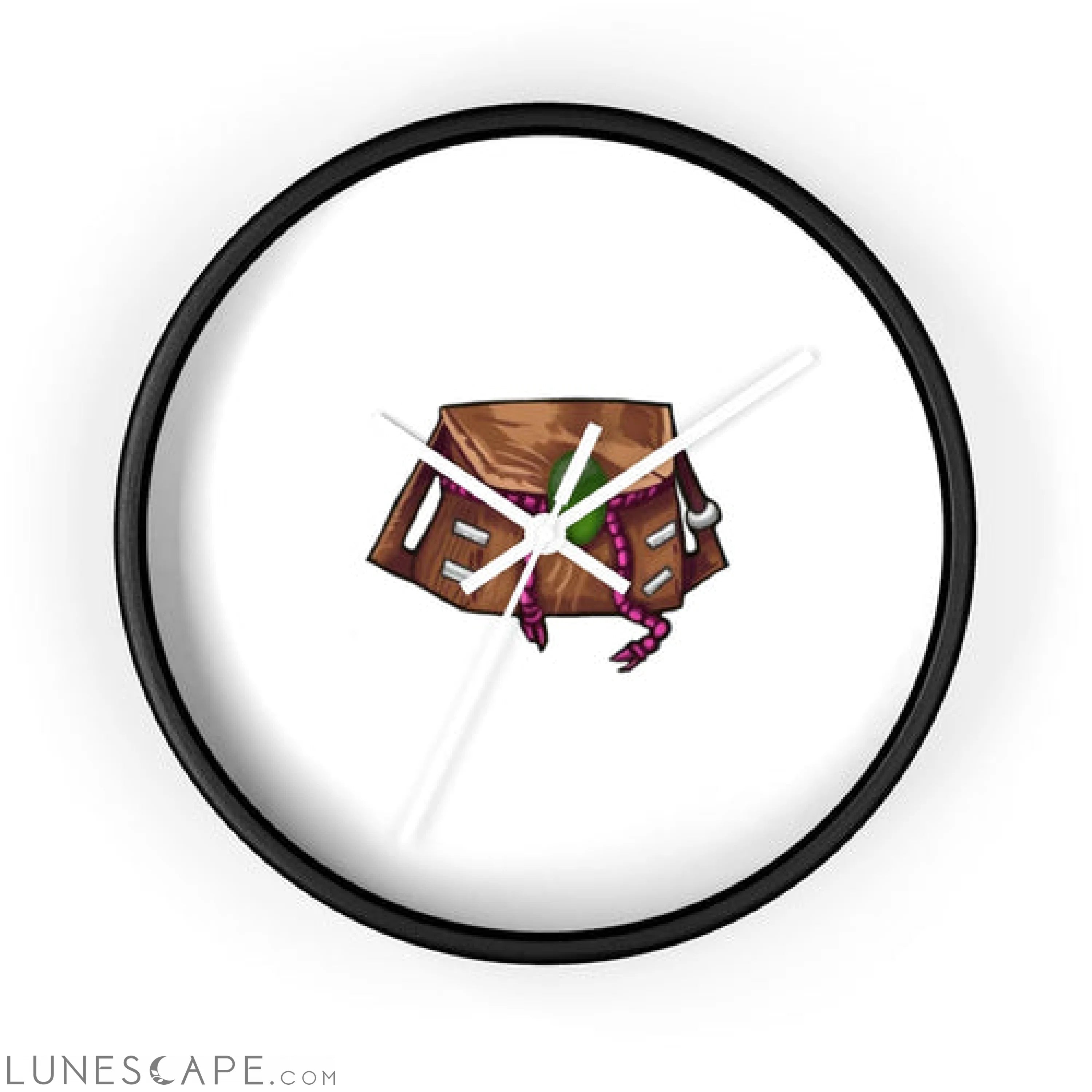 Brown Bag Wall clock LUNESCAPE