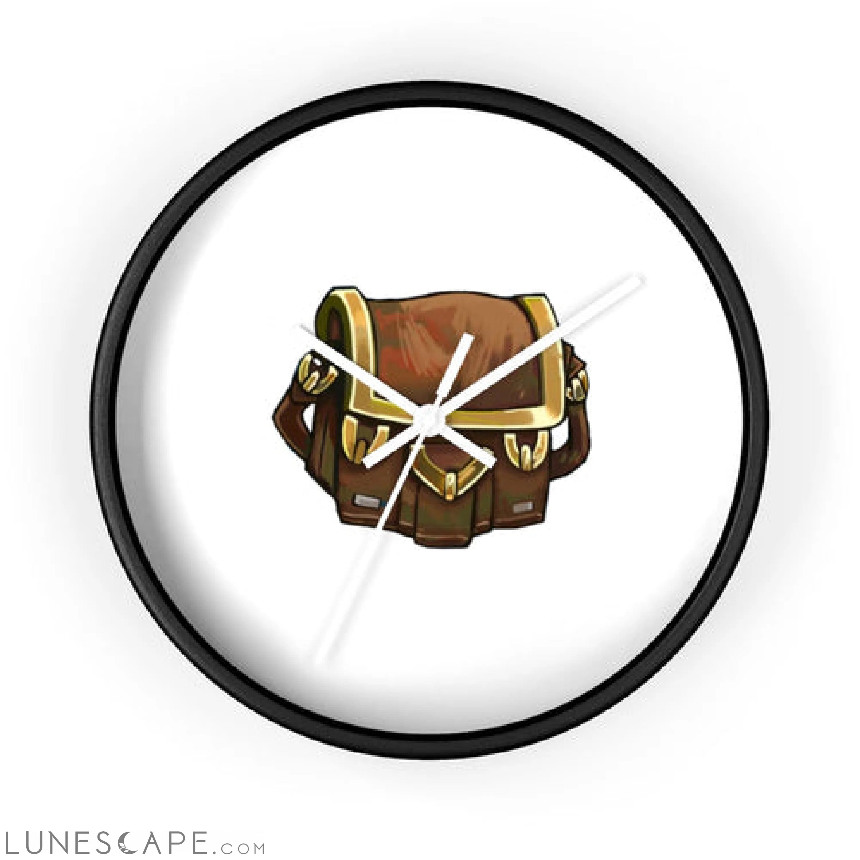 Brown Bag Wall clock LUNESCAPE