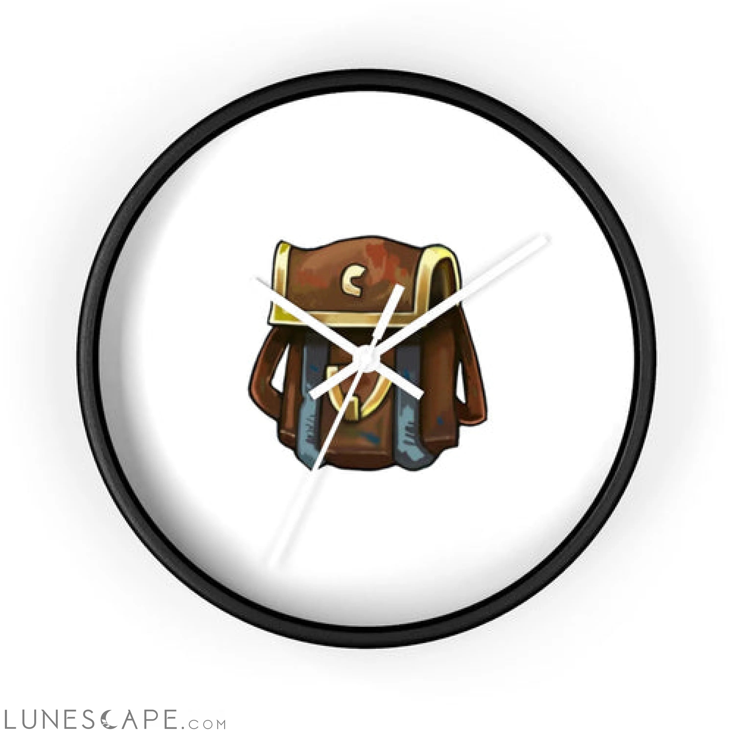 Brown Bag Wall clock LUNESCAPE