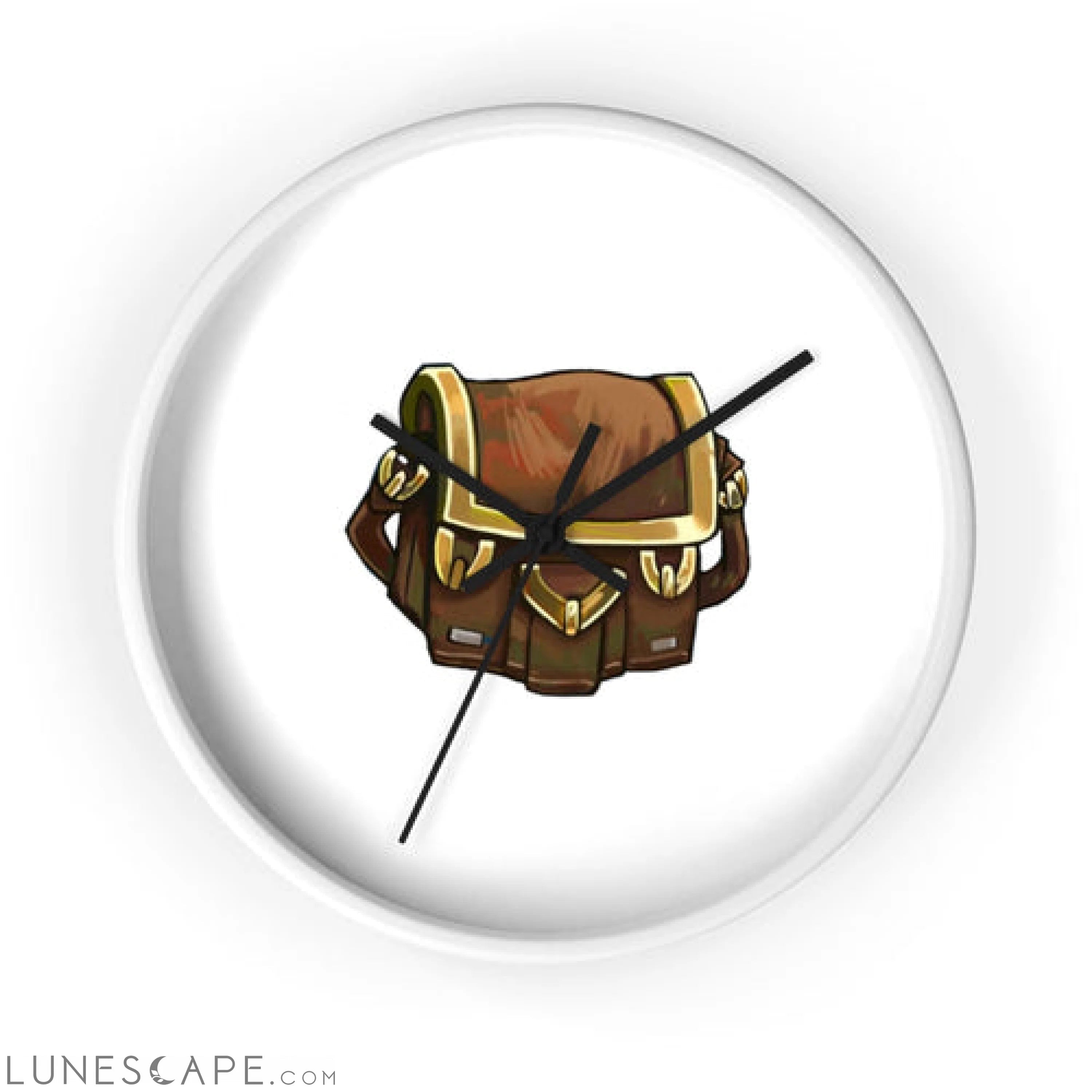 Brown Bag Wall clock LUNESCAPE