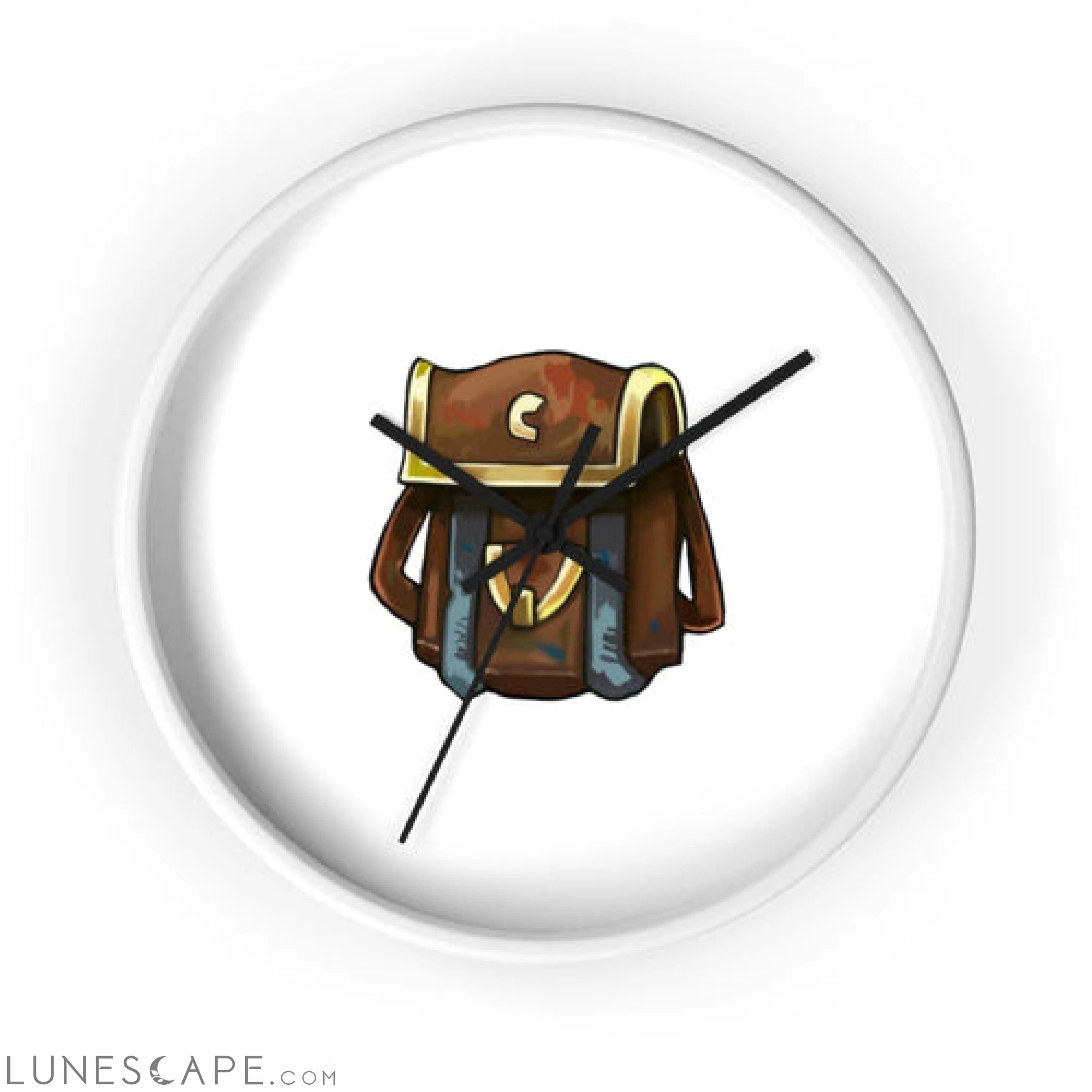 Brown Bag Wall clock LUNESCAPE